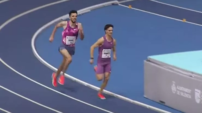 Oriach en cabeza de carrera. Oriach en cabeza de carrera.