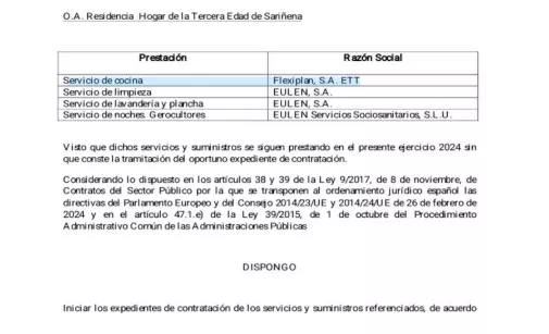 Documento firmado por Juan Escalzo como alcalde en marzo de 2024