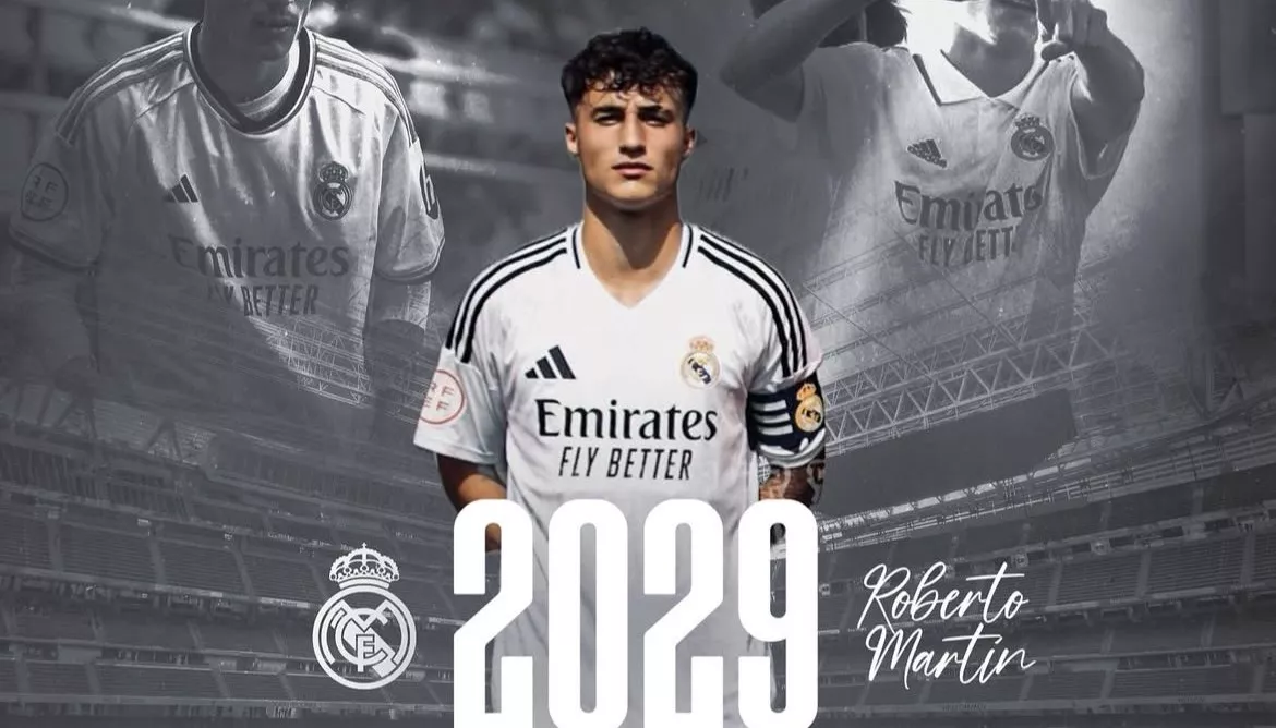 El montisonense Roberto Martín renueva con el Real Madrid