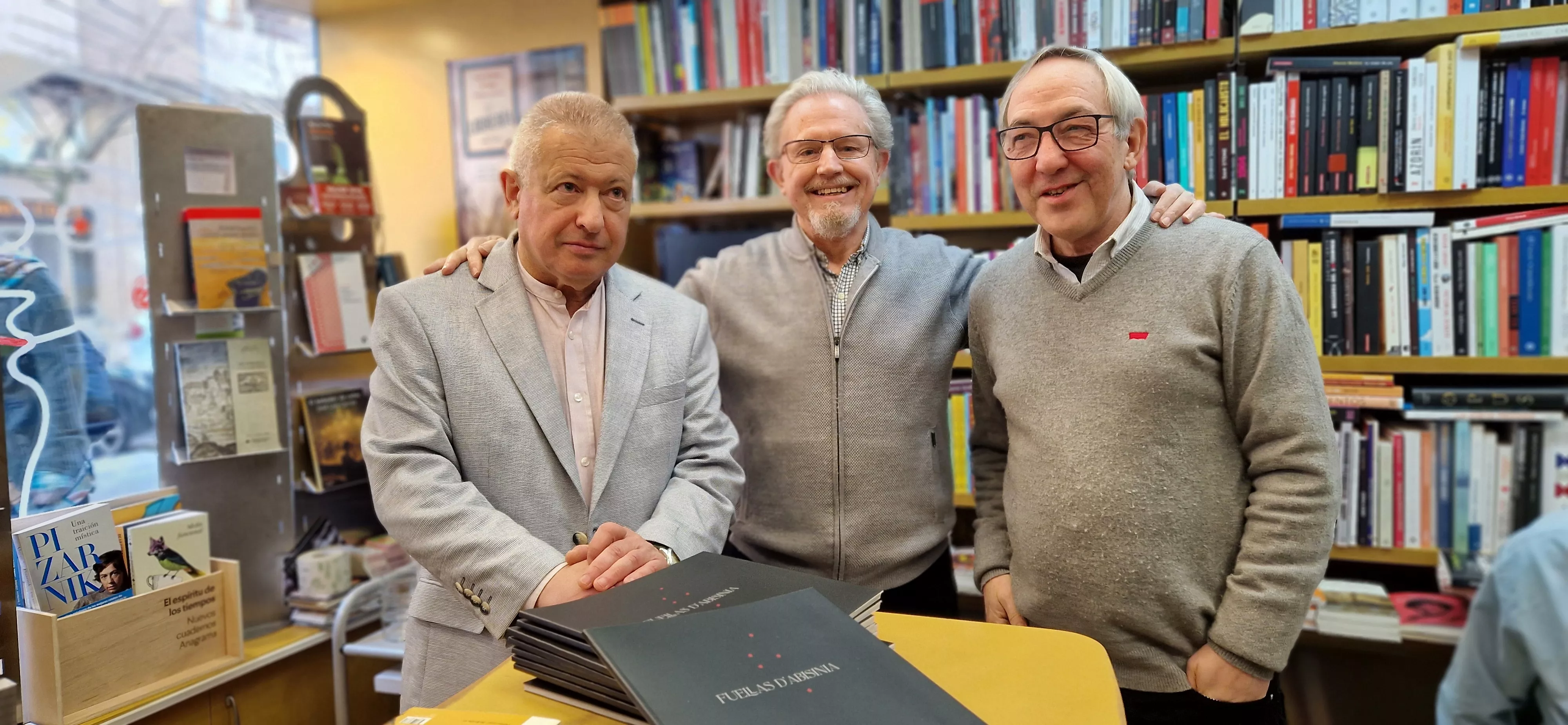 Presentación del libro Fuellas d' Abisinia de Chusé Inazio Nabarro. Foto Myriam Martínez