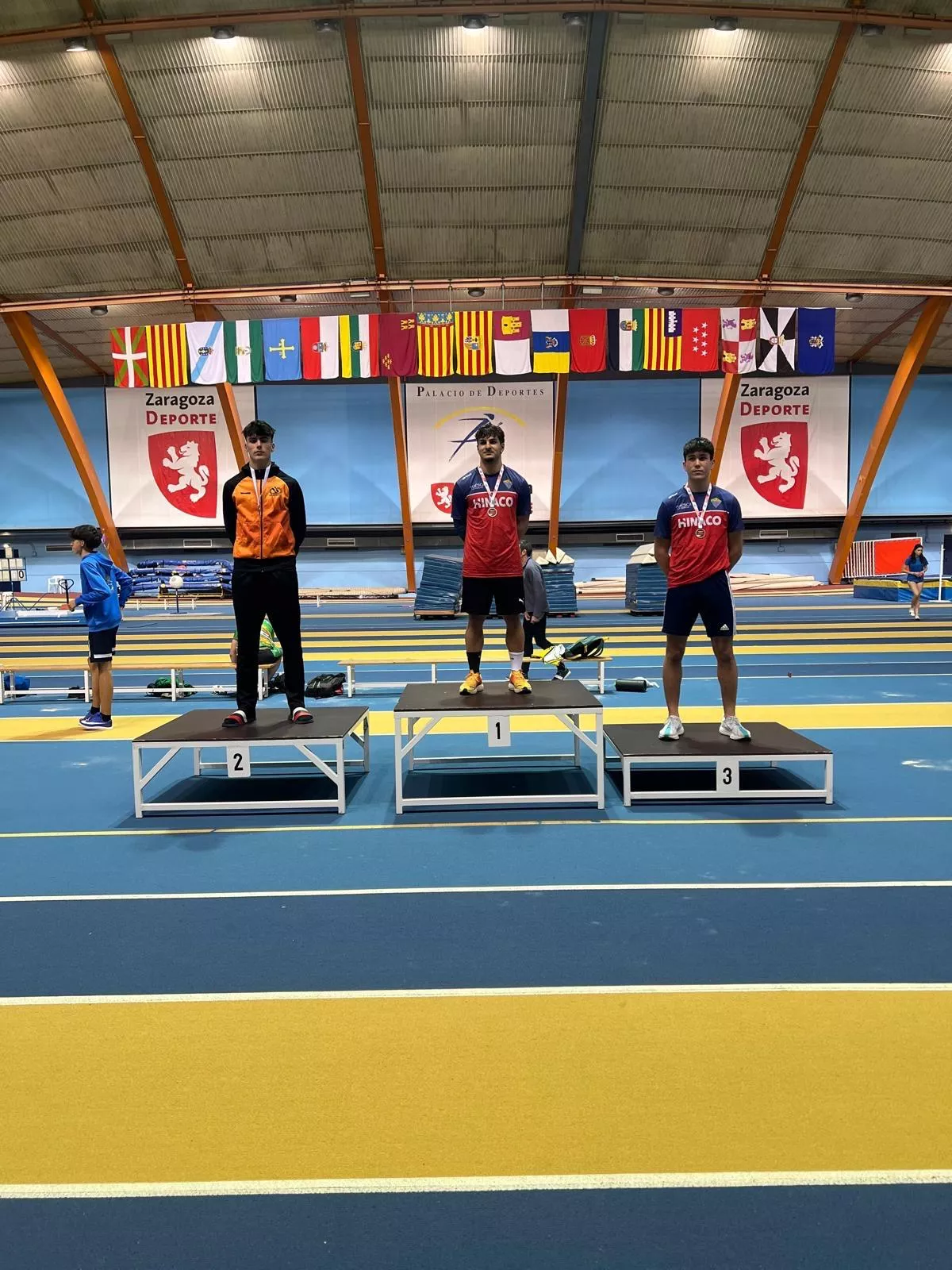 Jairo Román, David Pueyo y Néstor Tolosa