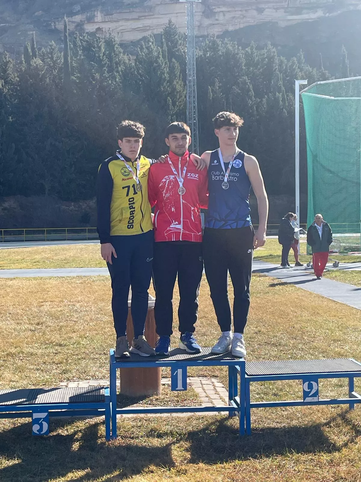 Campeonato Aragón lanzamientos largos de invierno menores y Master