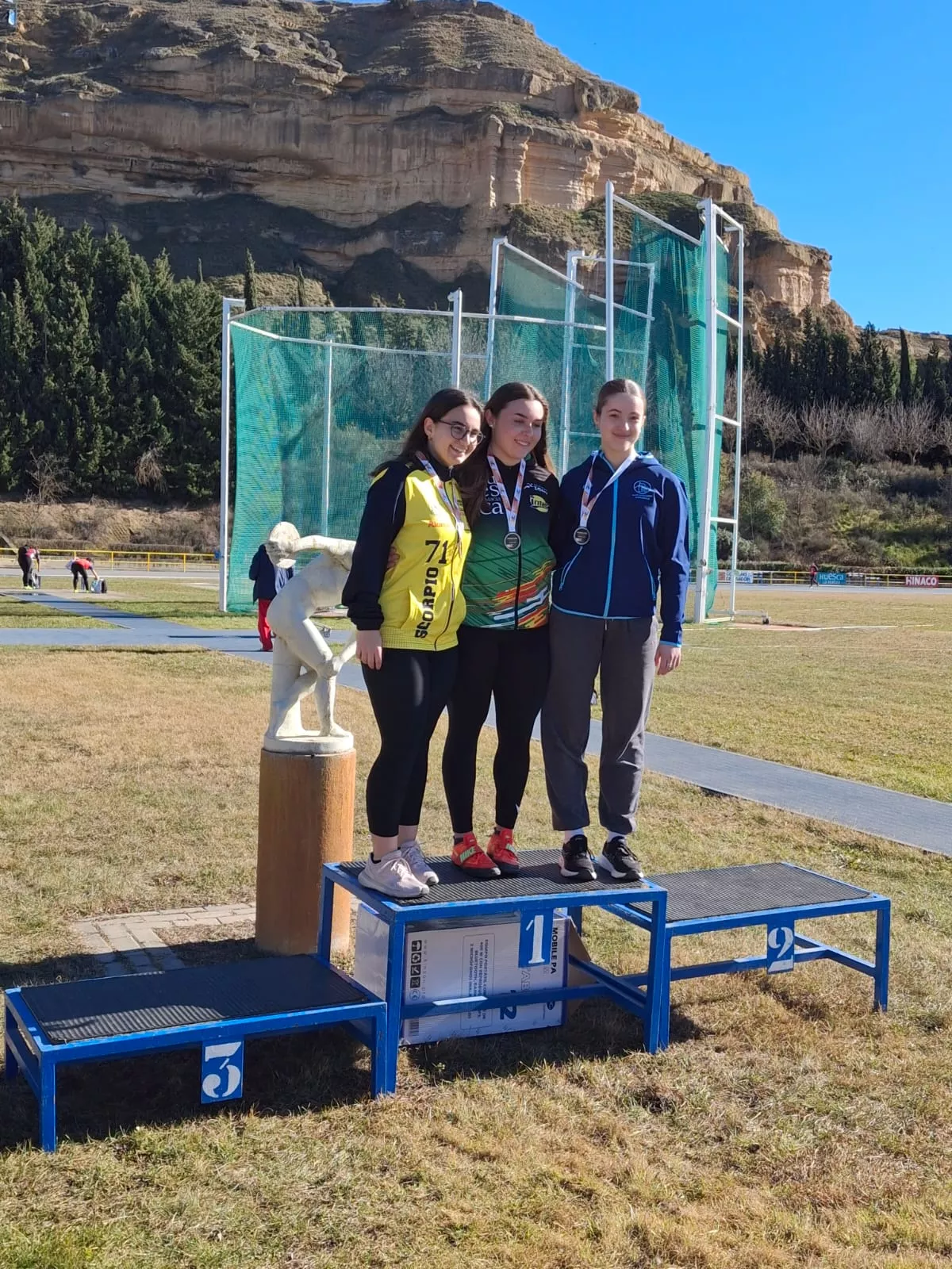 Campeonato Aragón lanzamientos largos de invierno menores y Master