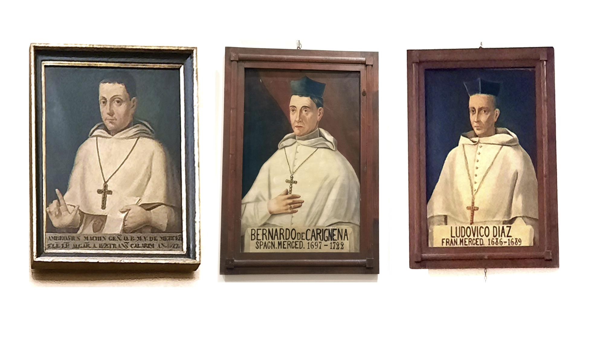 Ambrosio Machin, Bernardo Cariñena y Ludovico Díaz de Aux.