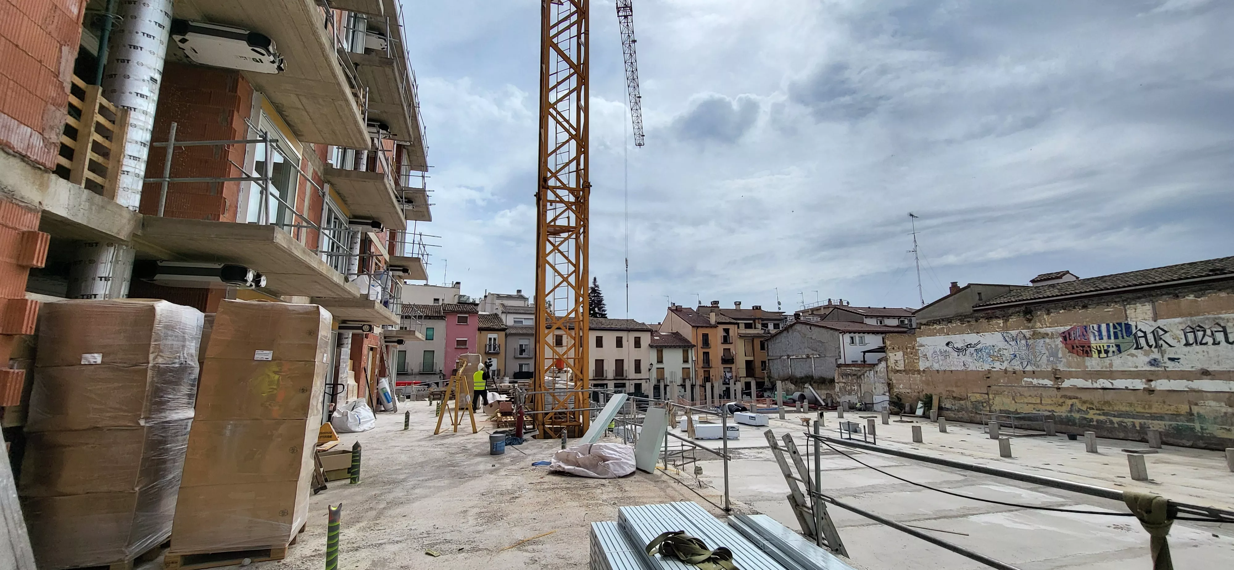 La Plataforma de Vivienda denuncia al Ayuntamiento por ignorar tres requerimientos de la Justicia de Aragón. Foto Mercedes Manterola