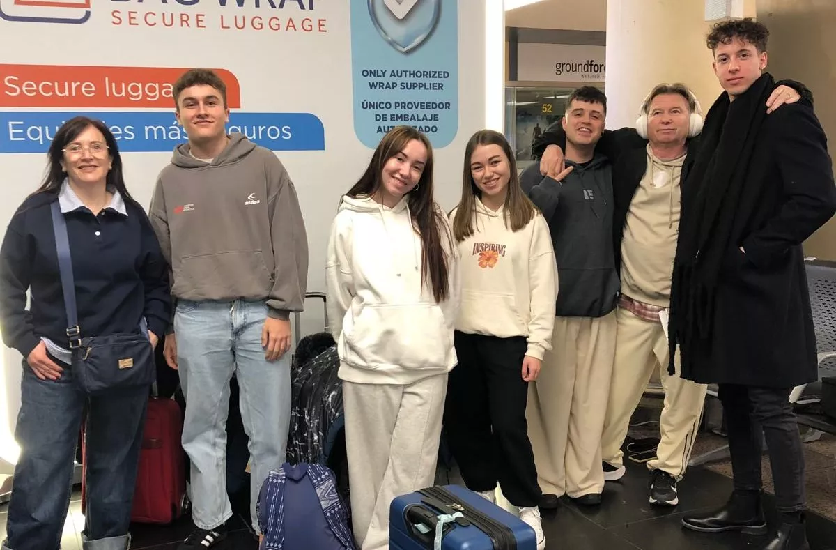 La comitiva aragonesa, rumbo a San Marino.