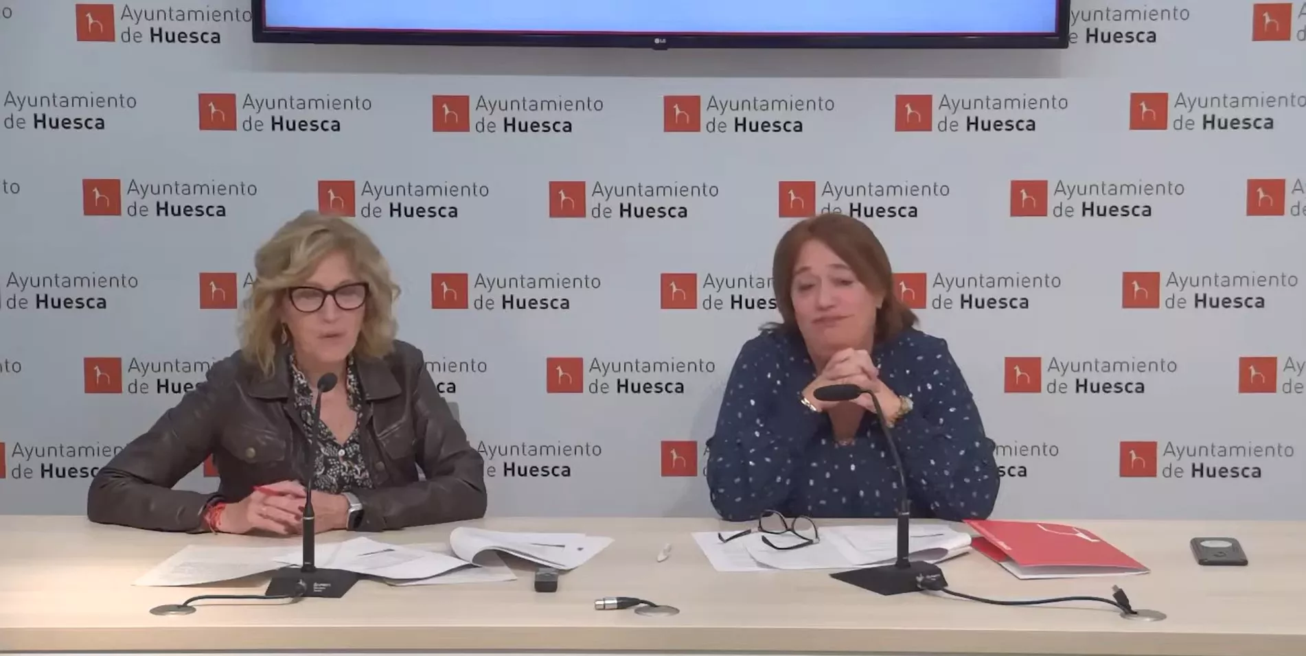 Silvia Salazar y Rosa Gerbás en el Ayuntamiento Silvia Salazar y Rosa Gerbás en el Ayuntamiento