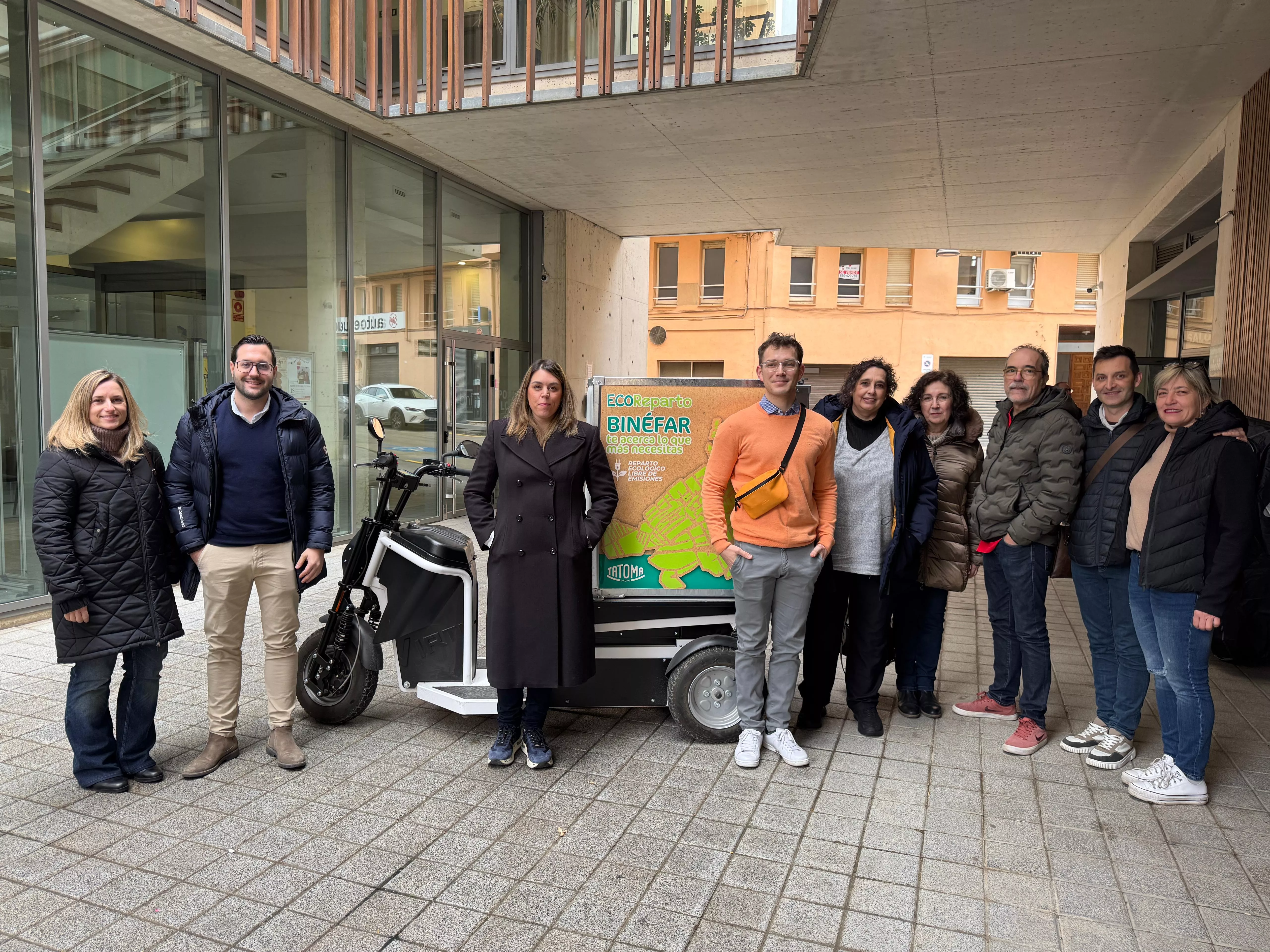 Presentación del Servicio de ECOReparto en Binéfar