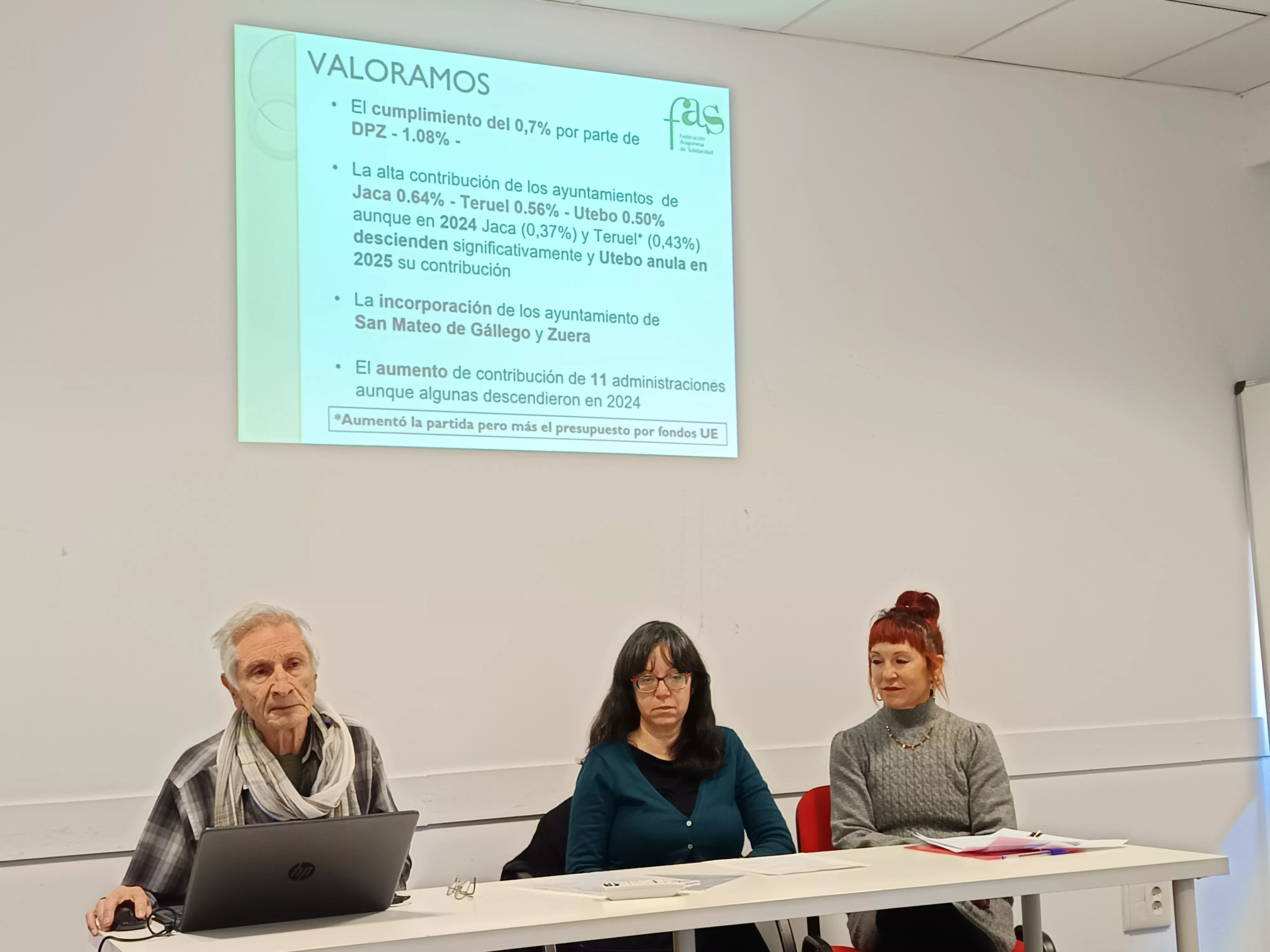 Presentación del informe de la FAS. Presentación del informe de la FAS.