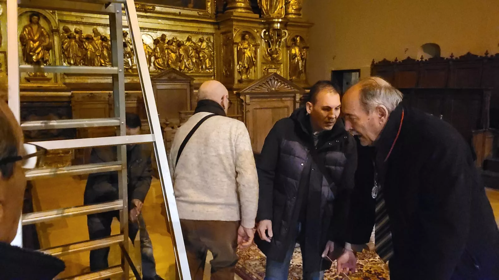 Colocación del Busto de San Lorenzo en el altar de la Basílica