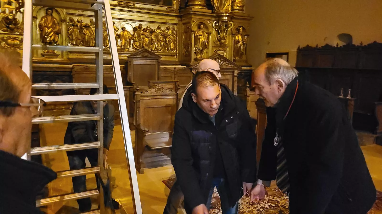 Colocación del Busto de San Lorenzo en el altar de la Basílica