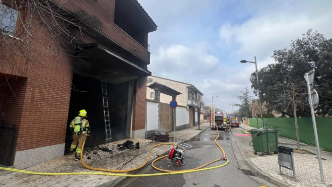 Vivienda en la que se ha ocasionado el incendio Vivienda en la que se ha ocasionado el incendio