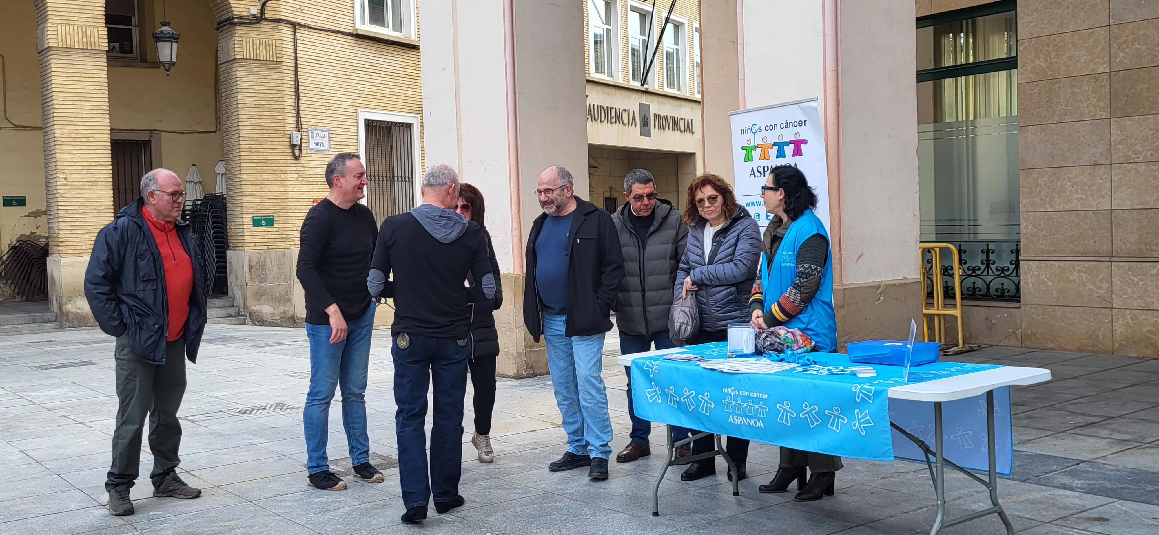 Flashmob jotero de Aspanoa en Huesca. Foto Mercedes Manterola