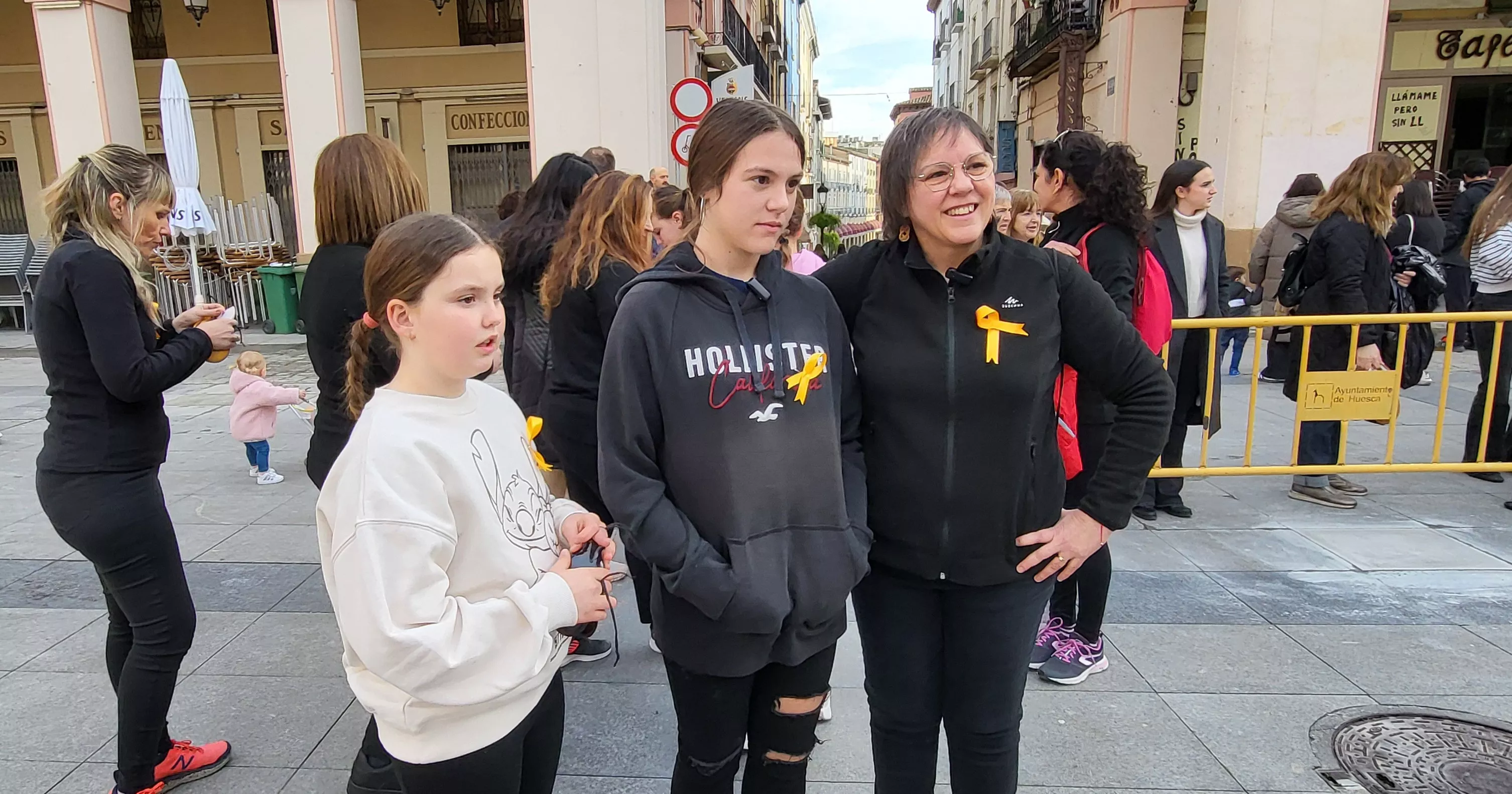 Flashmob jotero de Aspanoa en Huesca. Foto Mercedes Manterola
