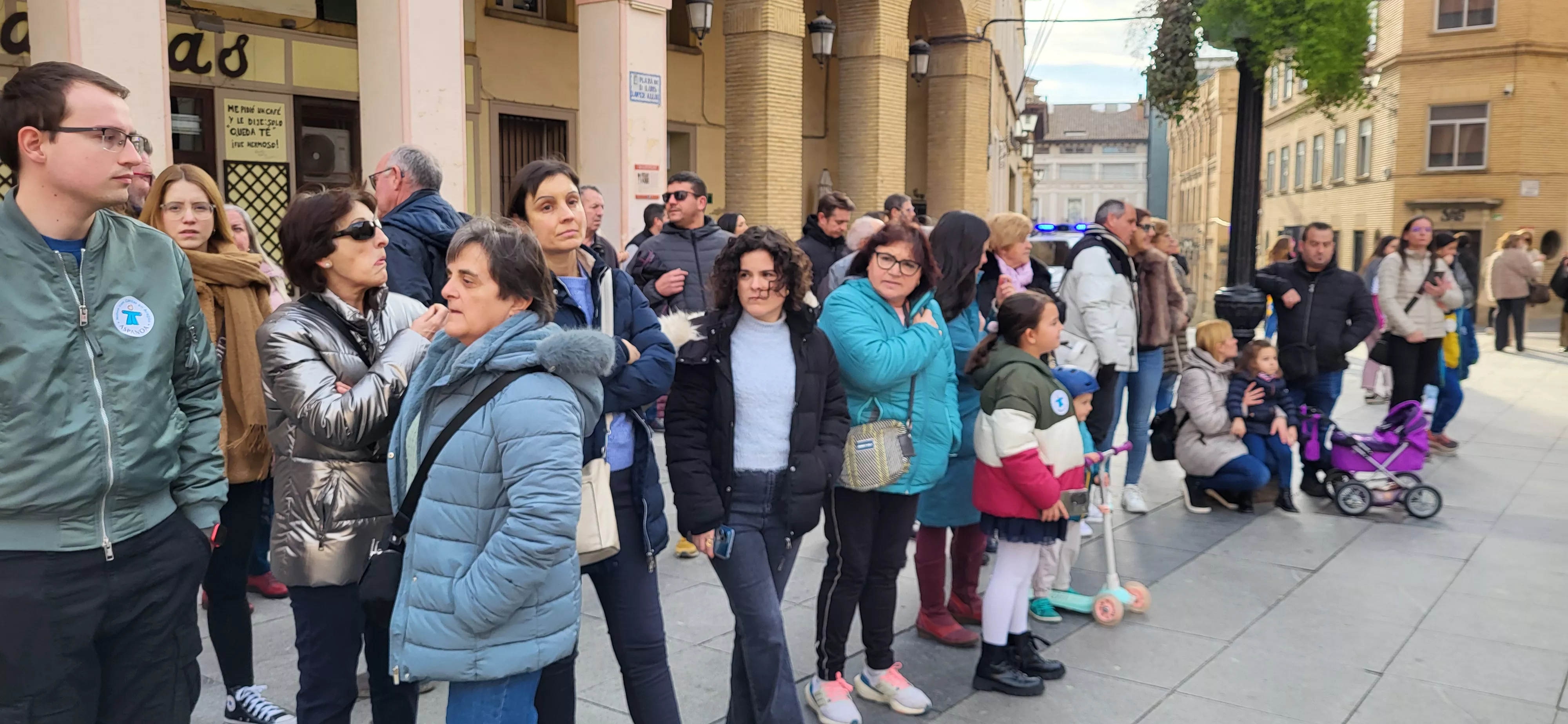 Flashmob jotero de Aspanoa en Huesca. Foto Mercedes Manterola