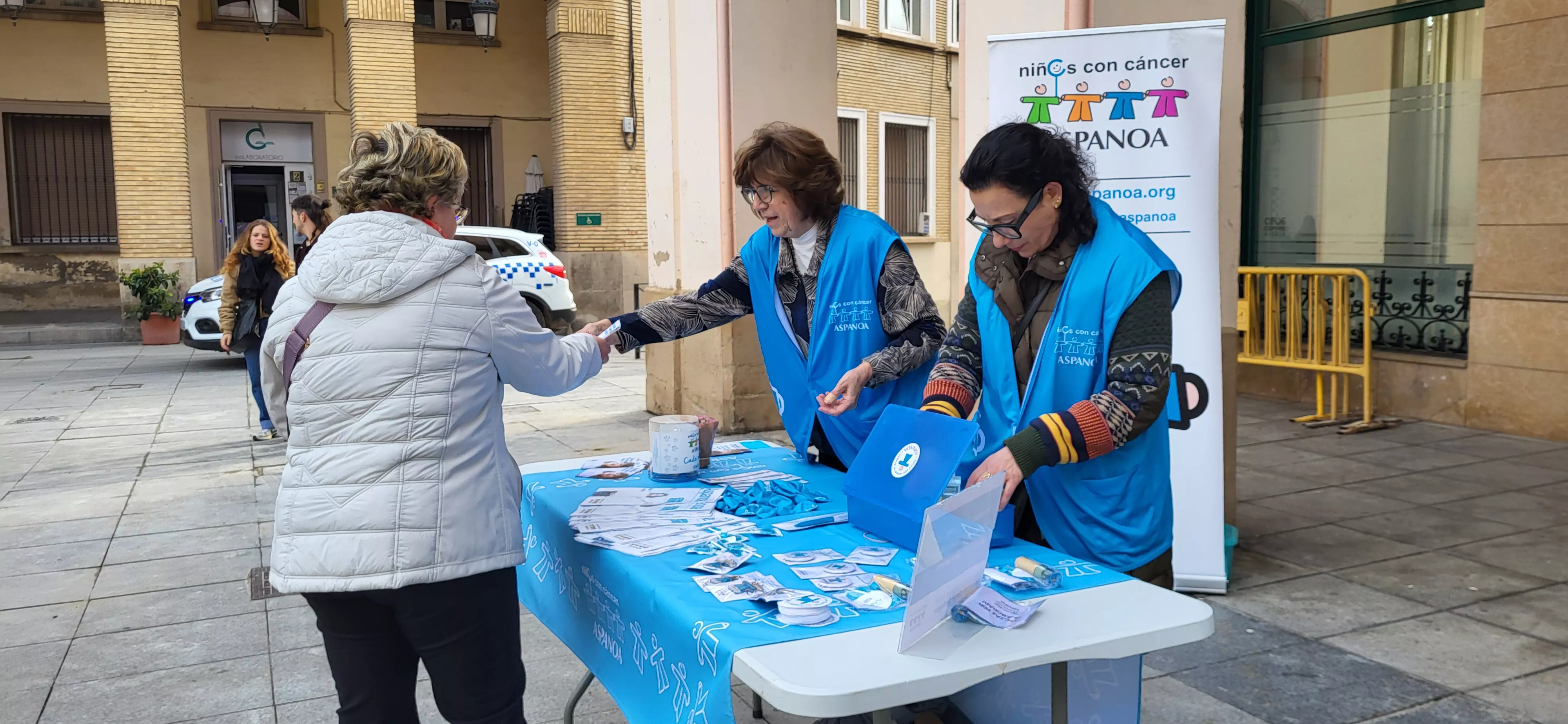 Flashmob jotero de Aspanoa en Huesca. Foto Mercedes Manterola