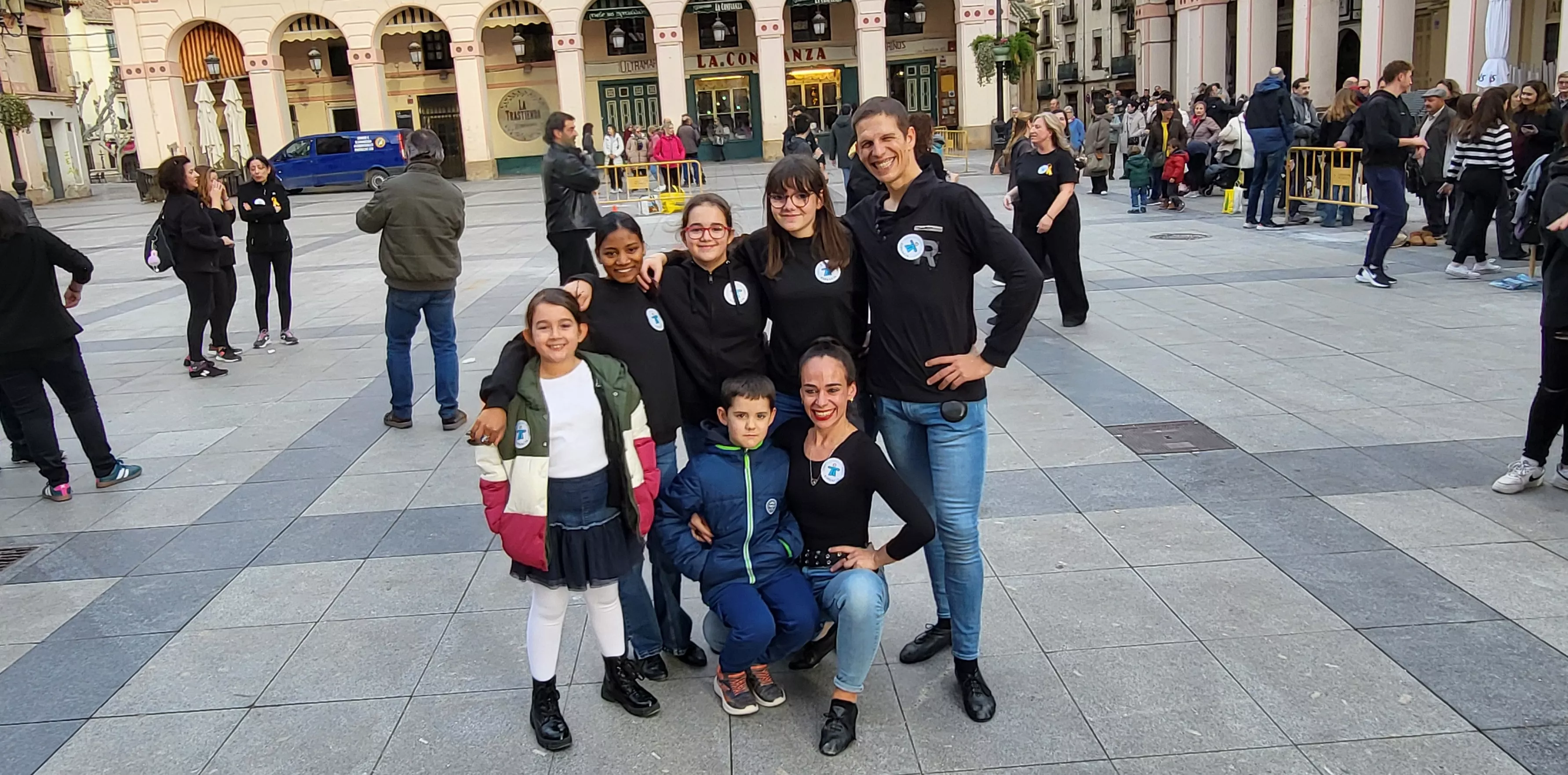 Flashmob jotero de Aspanoa en Huesca. Foto Mercedes Manterola