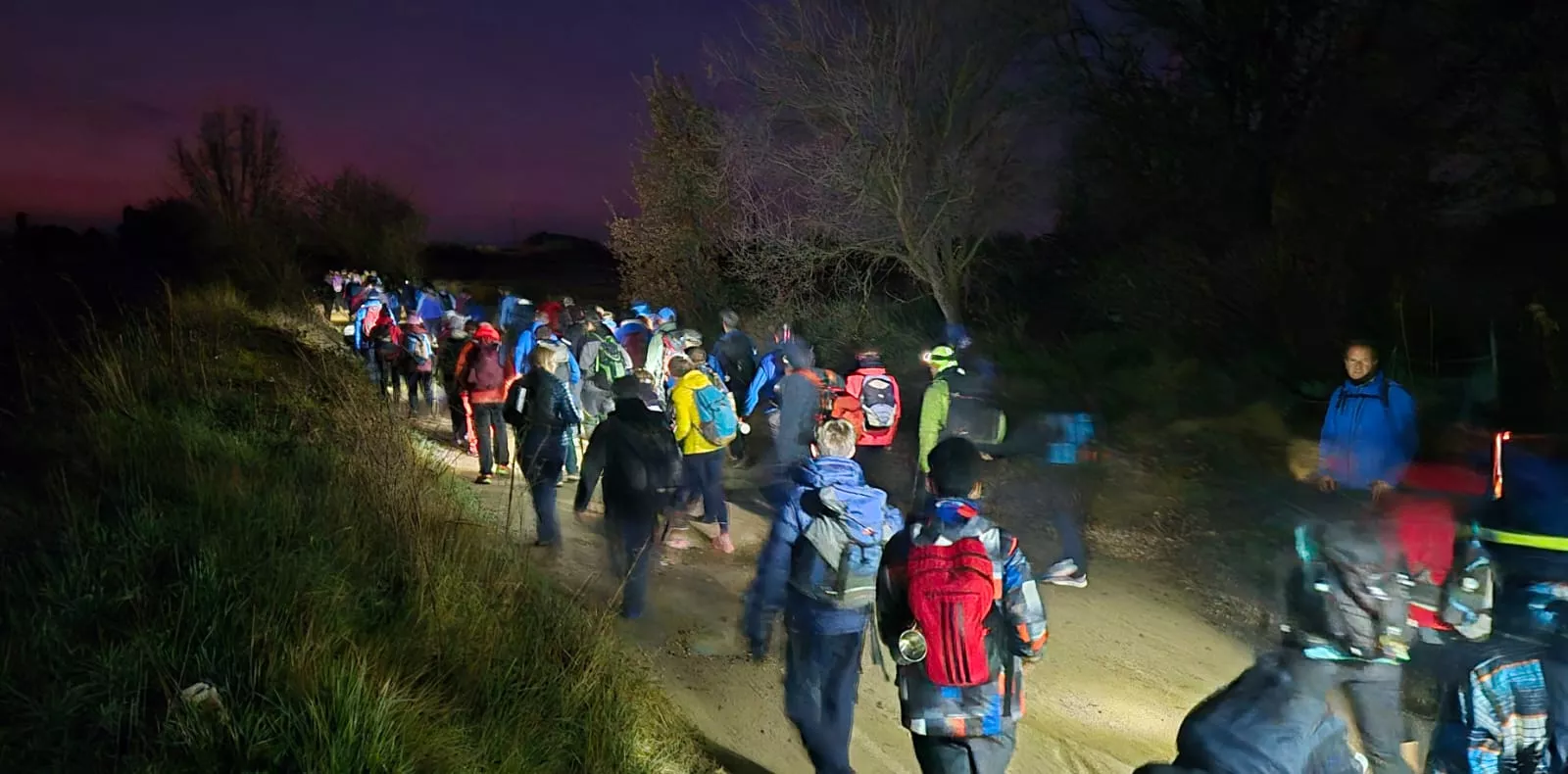Quinta jornada de preparación de la Javierada. Foto Juanlu Herrero
