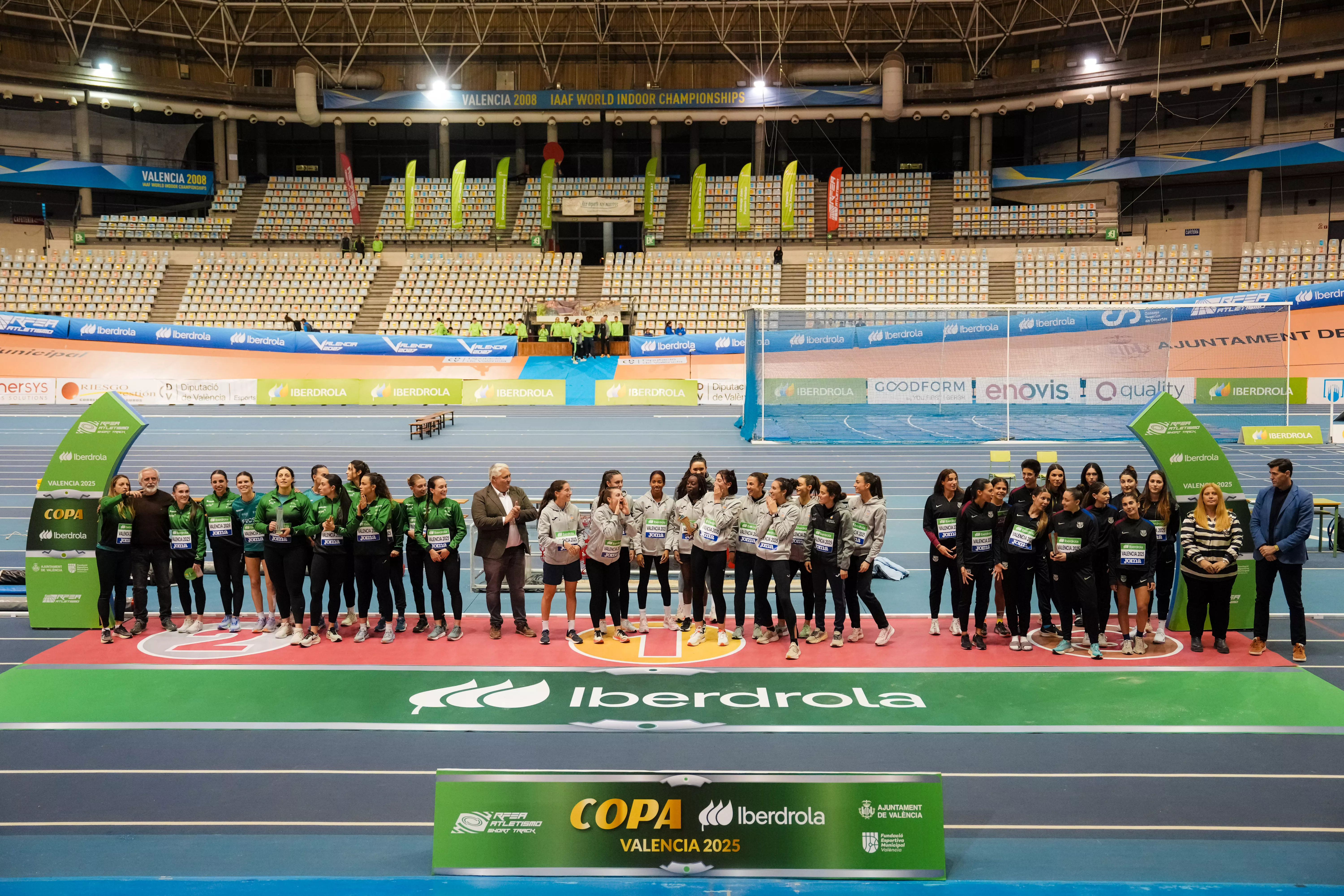 Podio femenino. Foto: RFEA