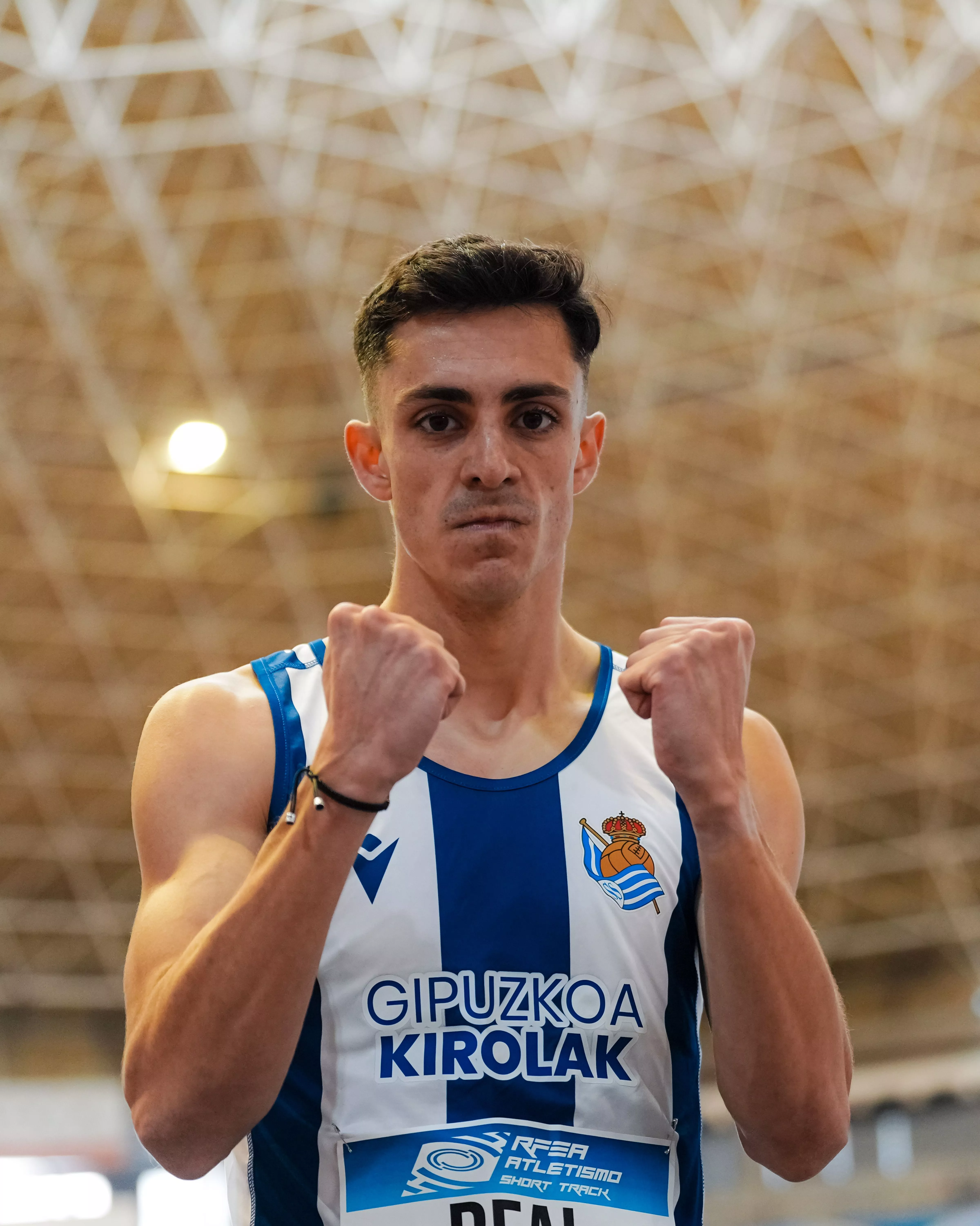 La alegría de Jorge Torre tras la victoria. Foto: RFEA