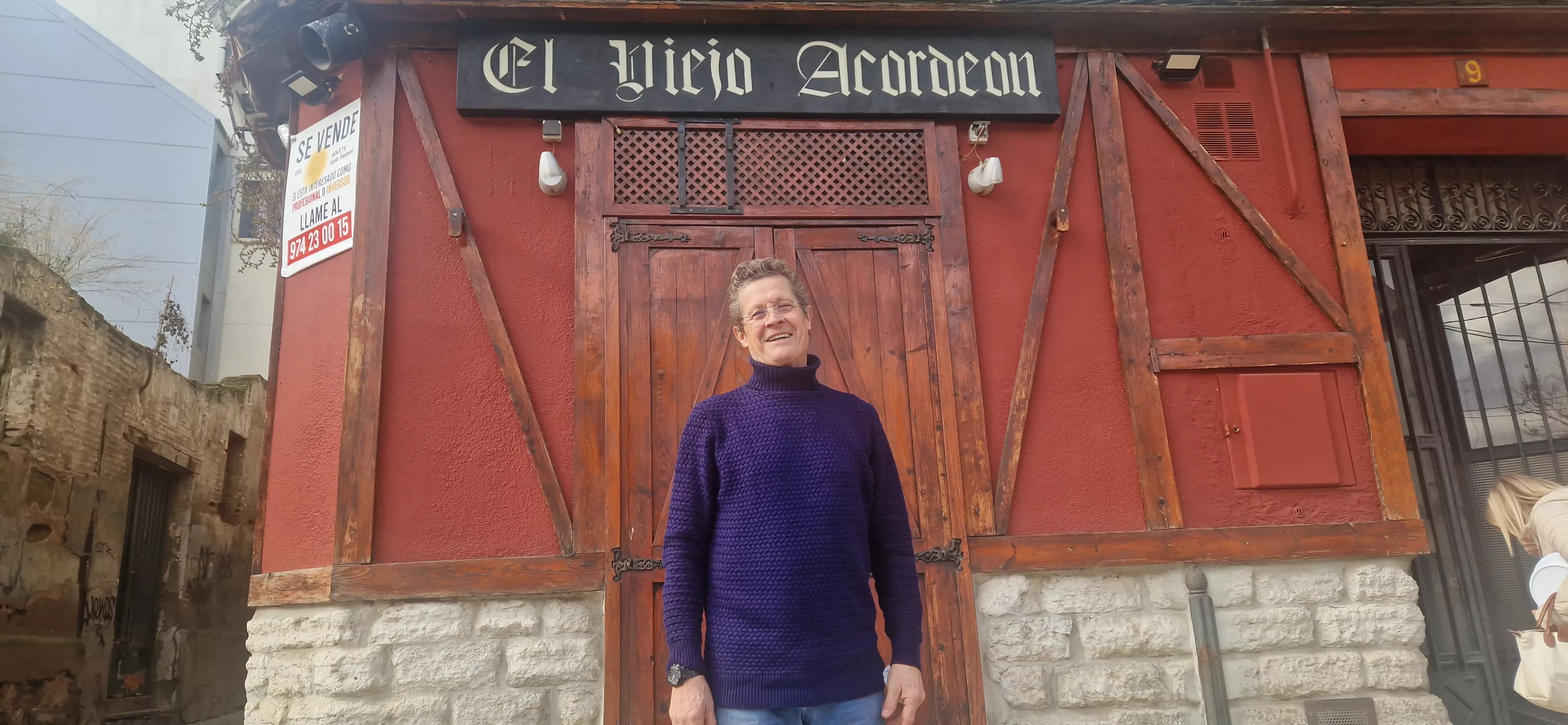 Ricardo Bergua ha regresado a El Viejo Acordeón, mientras encuentra comprador. Foto Myriam Martínez