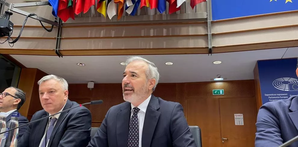 Jorge Azcón, en el pleno del Comité de las Regiones