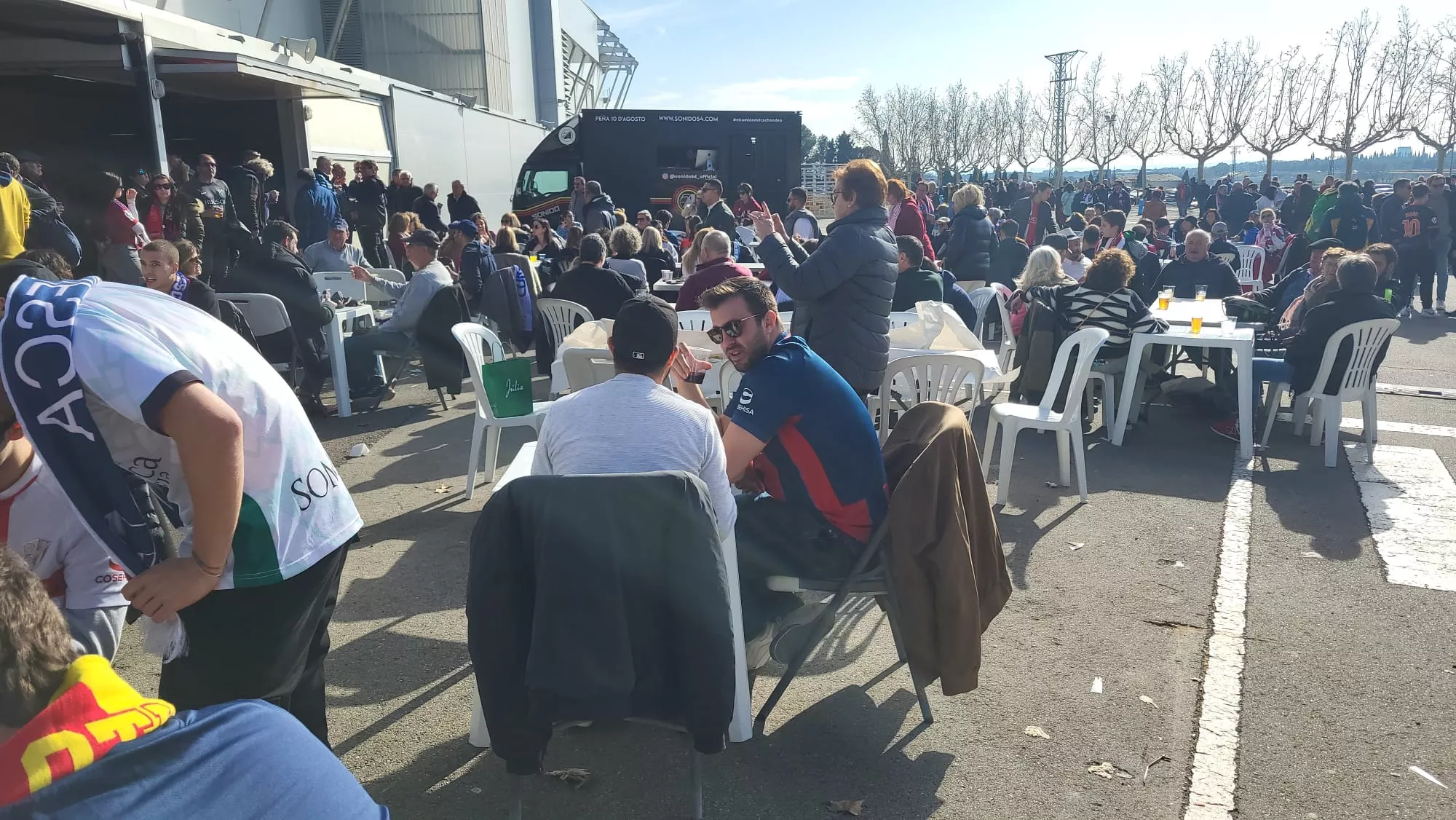 Previa del Huesca-Granada en la terraza de El Alcoraz
