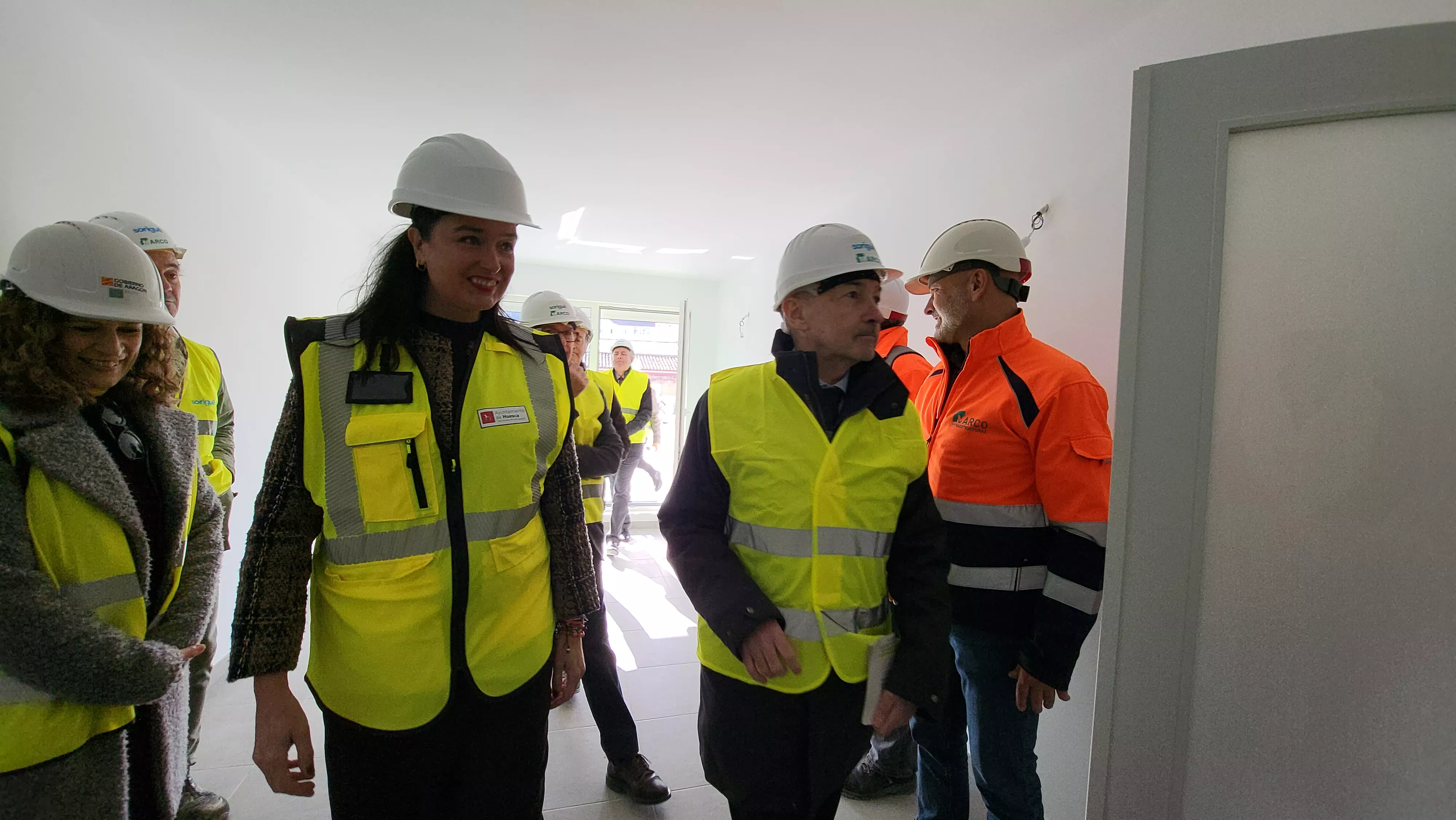 Visita a las viviendas finalizadas en el antiguo cuartel de La Merced. Foto Mercedes Manterola