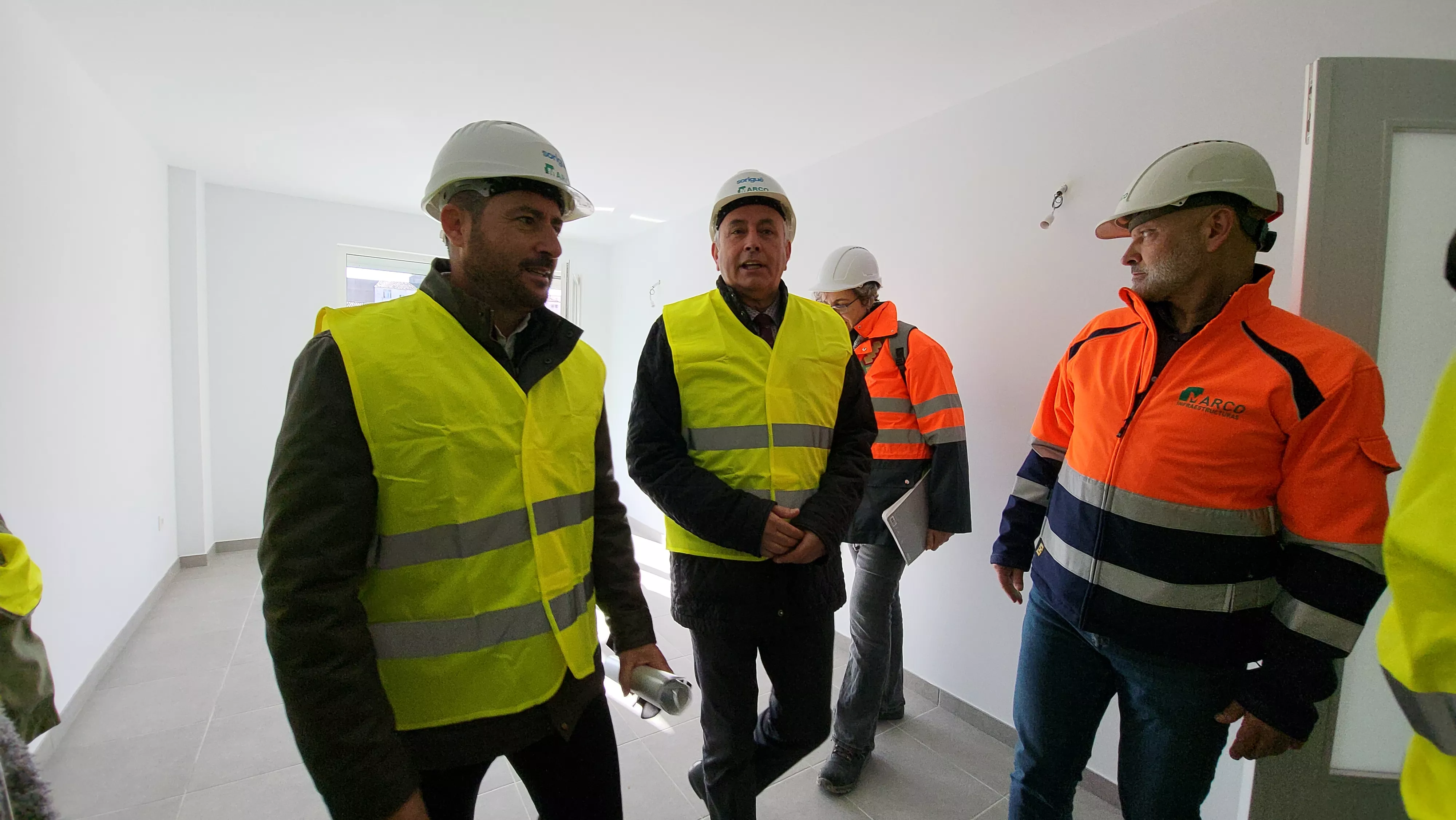 Visita a las viviendas finalizadas en el antiguo cuartel de La Merced. Foto Mercedes Manterola
