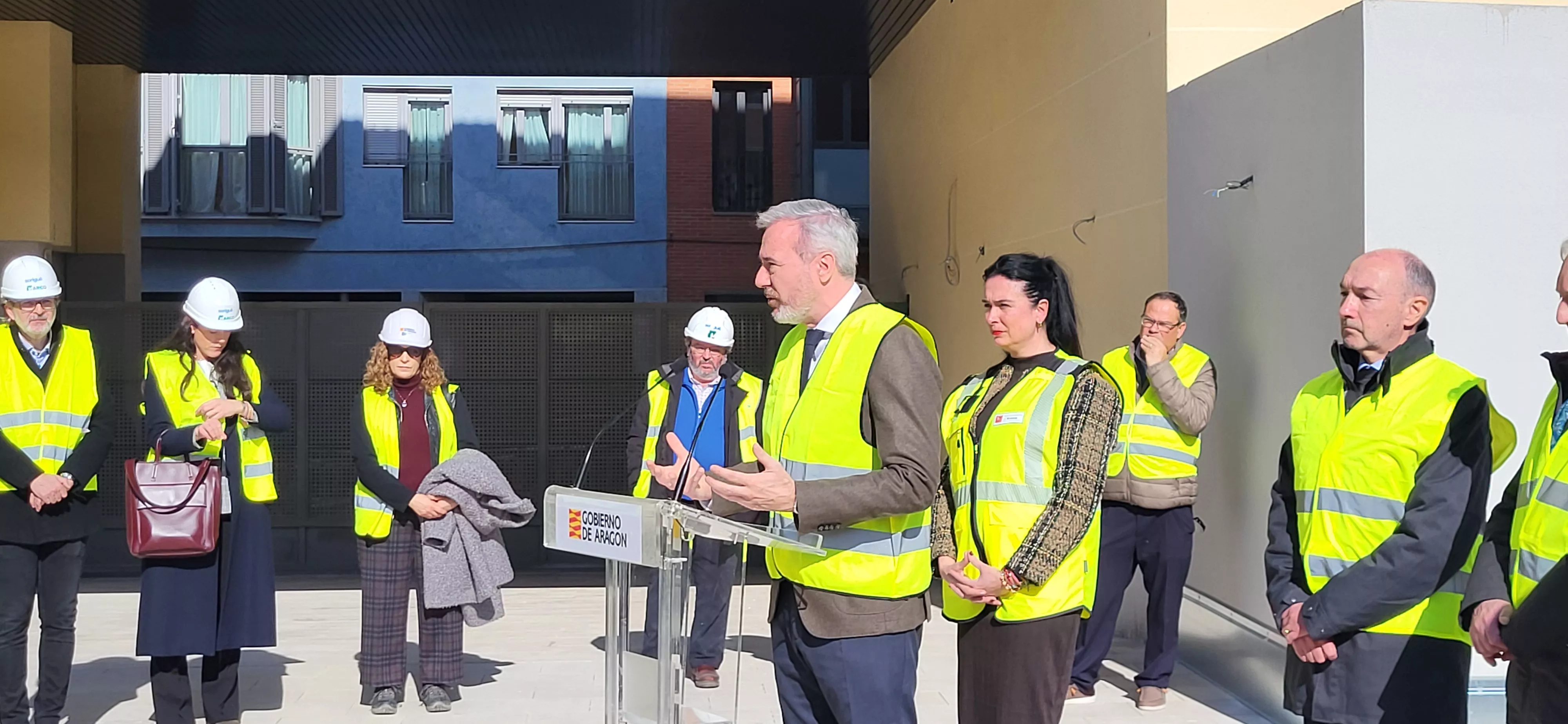 Visita a las viviendas finalizadas en el antiguo cuartel de La Merced. Foto Mercedes Manterola