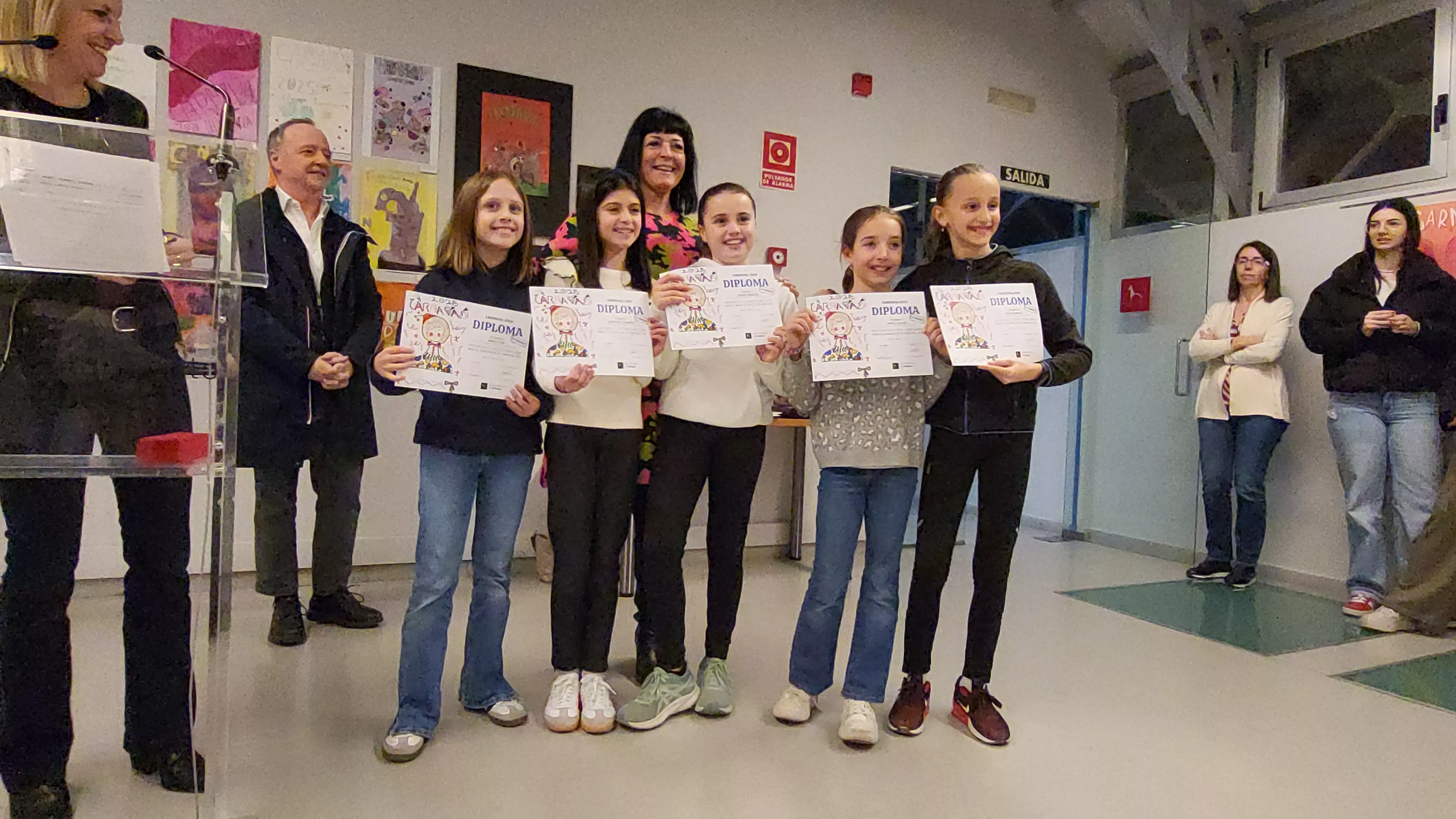 Entrega del premios del concurso del cartel de Carnaval de Huesca y apertura de la exposición. Foto Mercedes Manterola