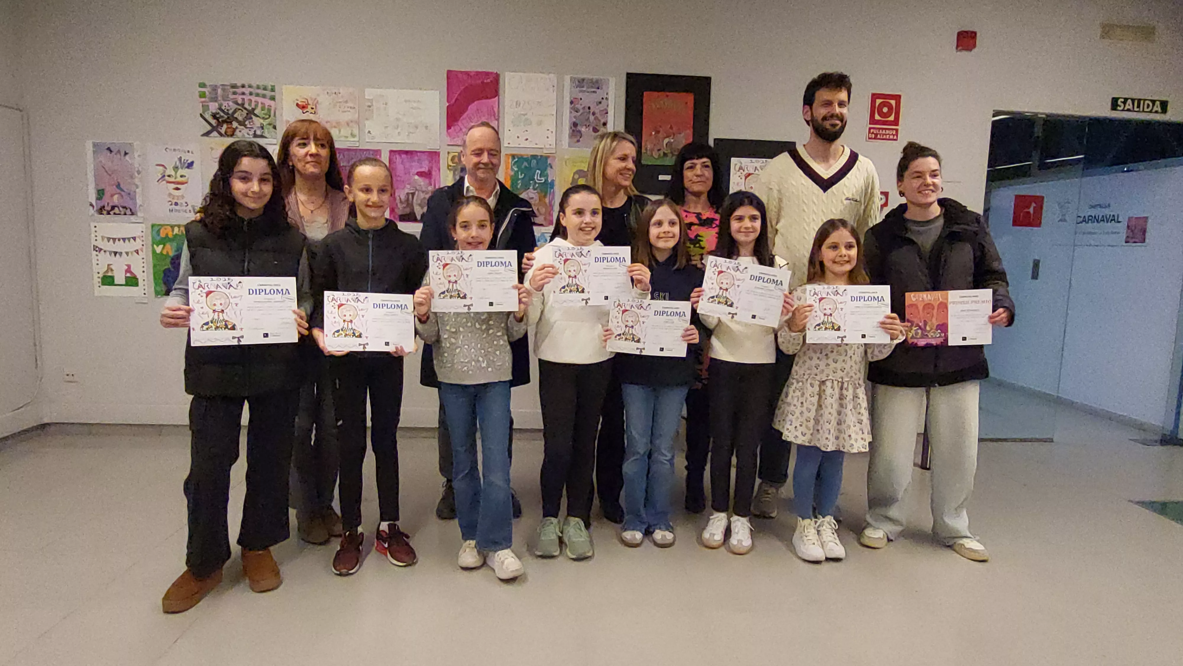 Entrega del premios del concurso del cartel de Carnaval de Huesca y apertura de la exposición. Foto Mercedes Manterola