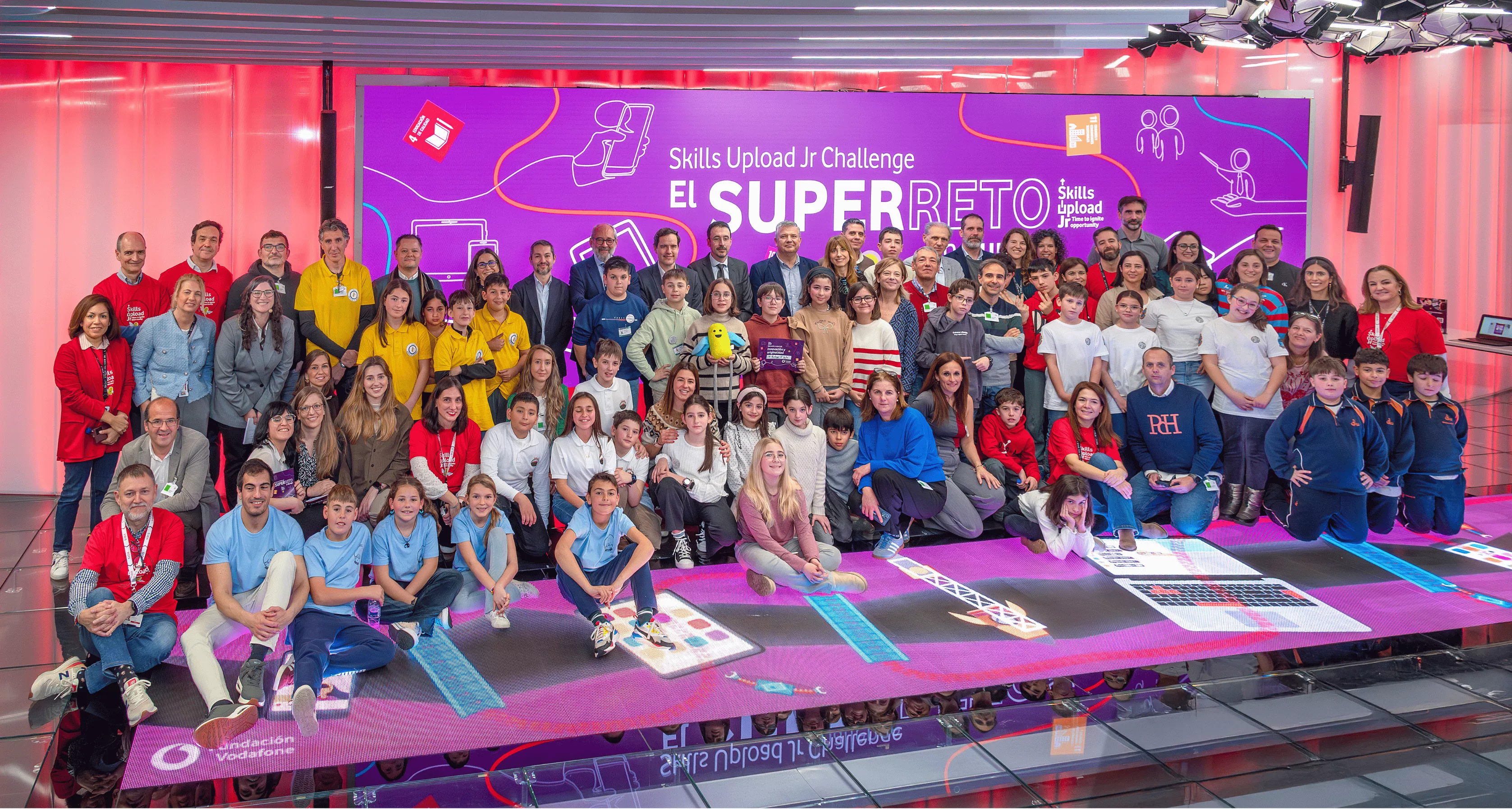 Galardonados en el Skills Upload Jr. Challenge de Fundación Vodafone