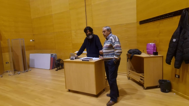 David Zamora y Miguel Escartín. Foto Myriam Martínez David Zamora y Miguel Escartín. Foto Myriam Martínez