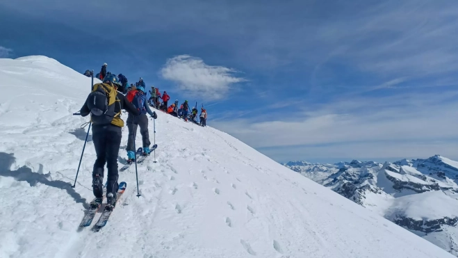 1 llegando a la cumbre del Bisaurín 1 llegando a la cumbre del Bisaurín