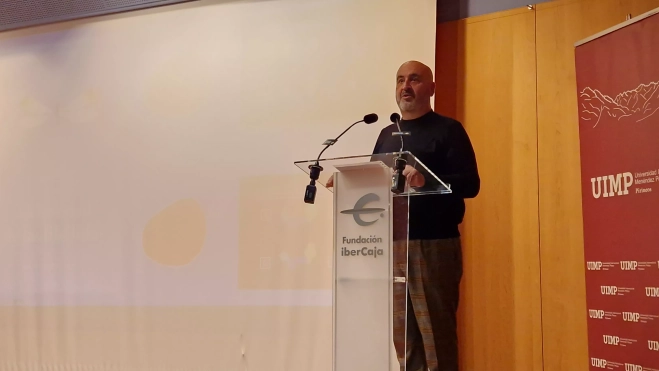 Alfredo Serreta, responsable de la UIMP en Huesca. Foto Myriam Martínez