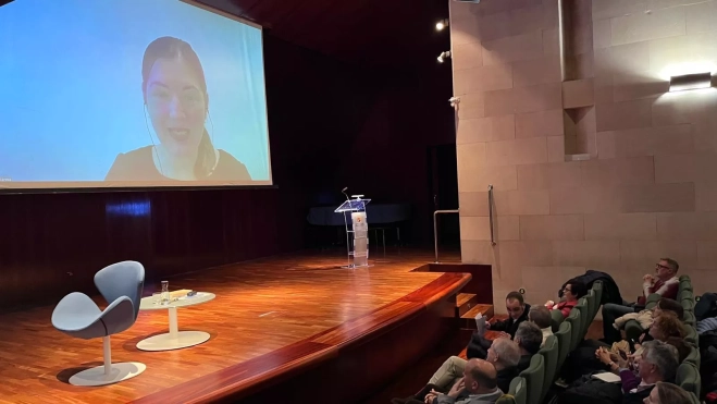 Luzia Iordache participó por videoconferencia en las jornadas.