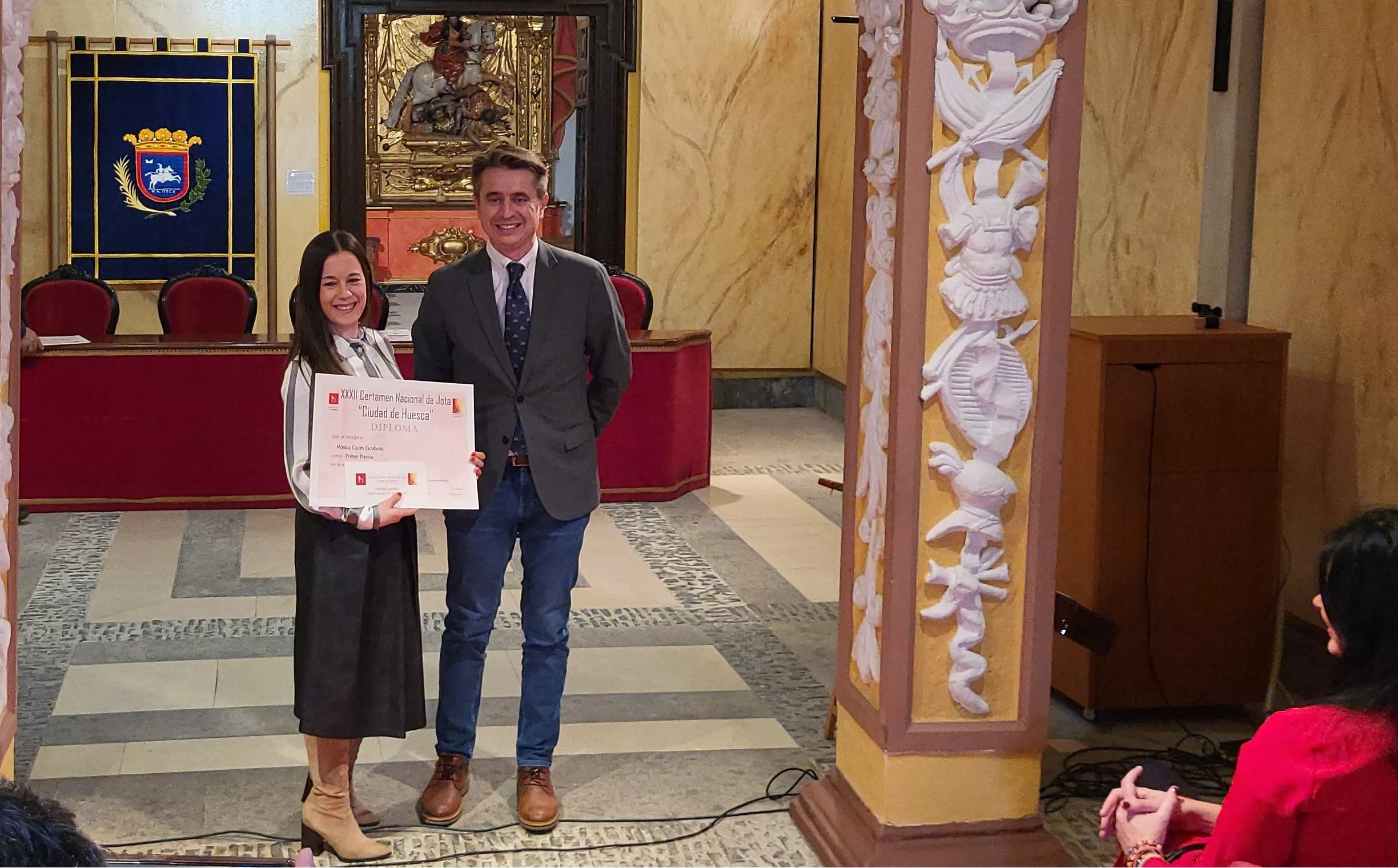 Entrega de premios del XXXII Certamen Nacional de Jota Ciudad de Huesca. Foto Mercedes Manterola