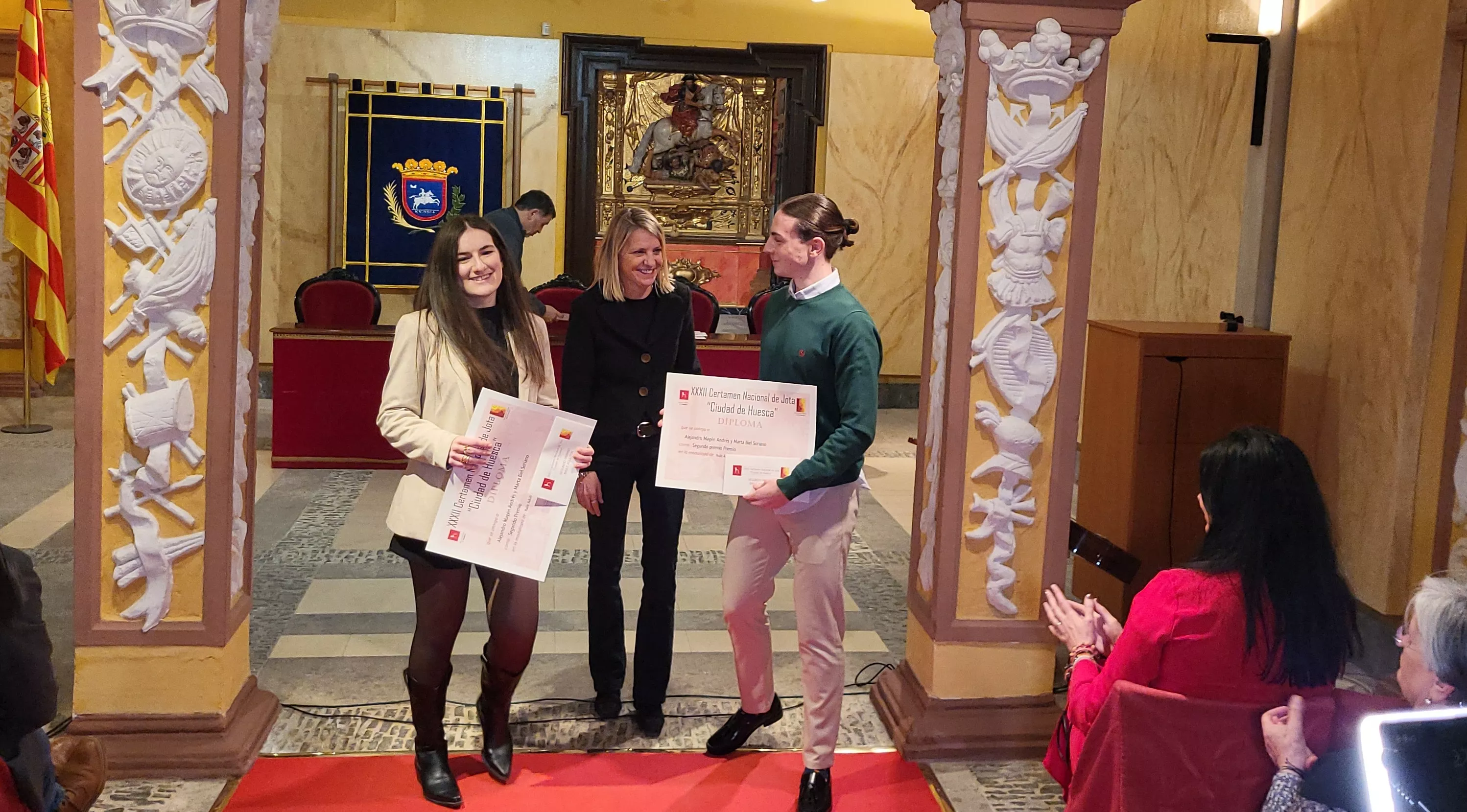 Entrega de premios del XXXII Certamen Nacional de Jota Ciudad de Huesca. Foto Mercedes Manterola