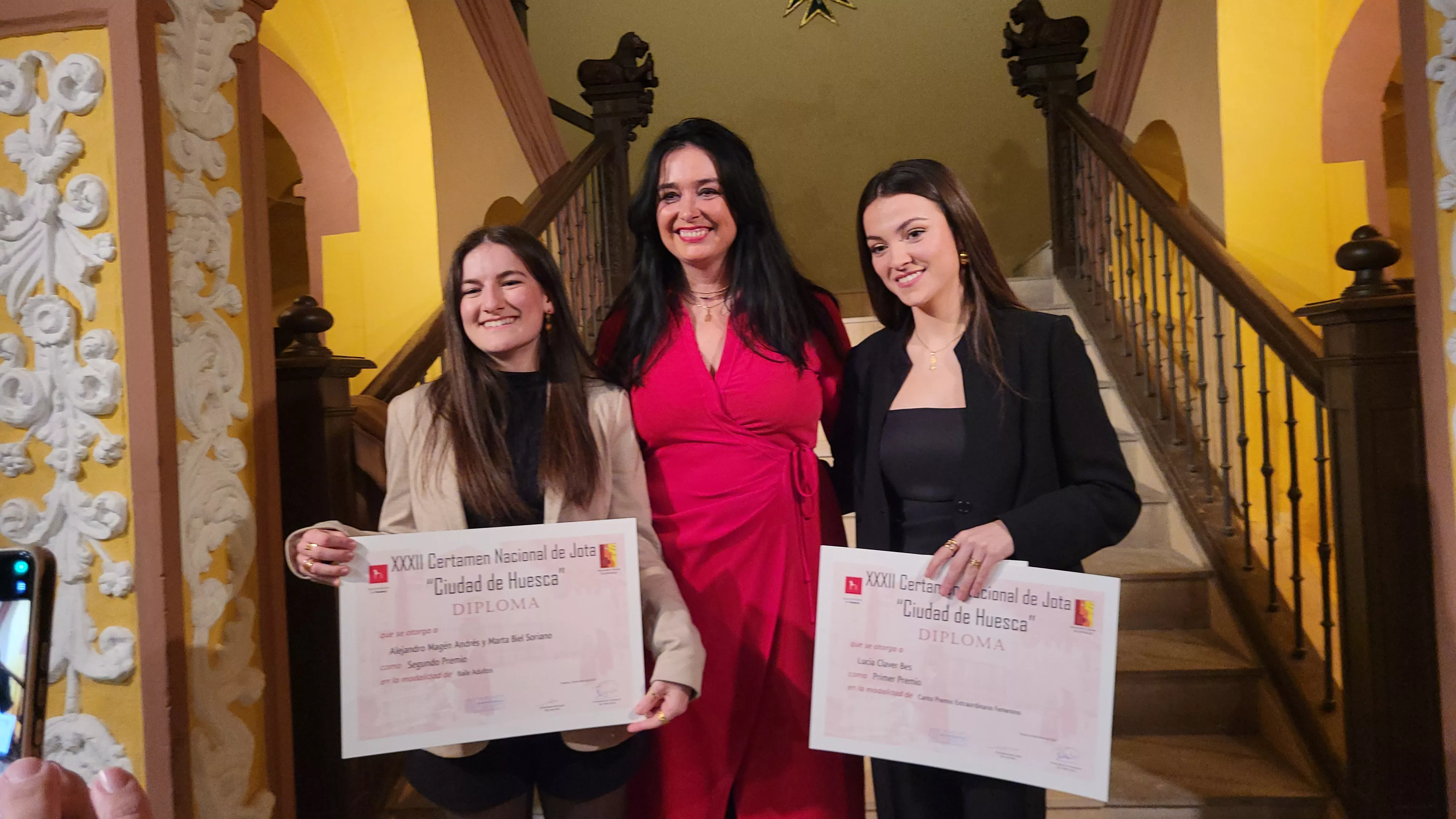 Entrega de premios del XXXII Certamen Nacional de Jota Ciudad de Huesca. Foto Mercedes Manterola