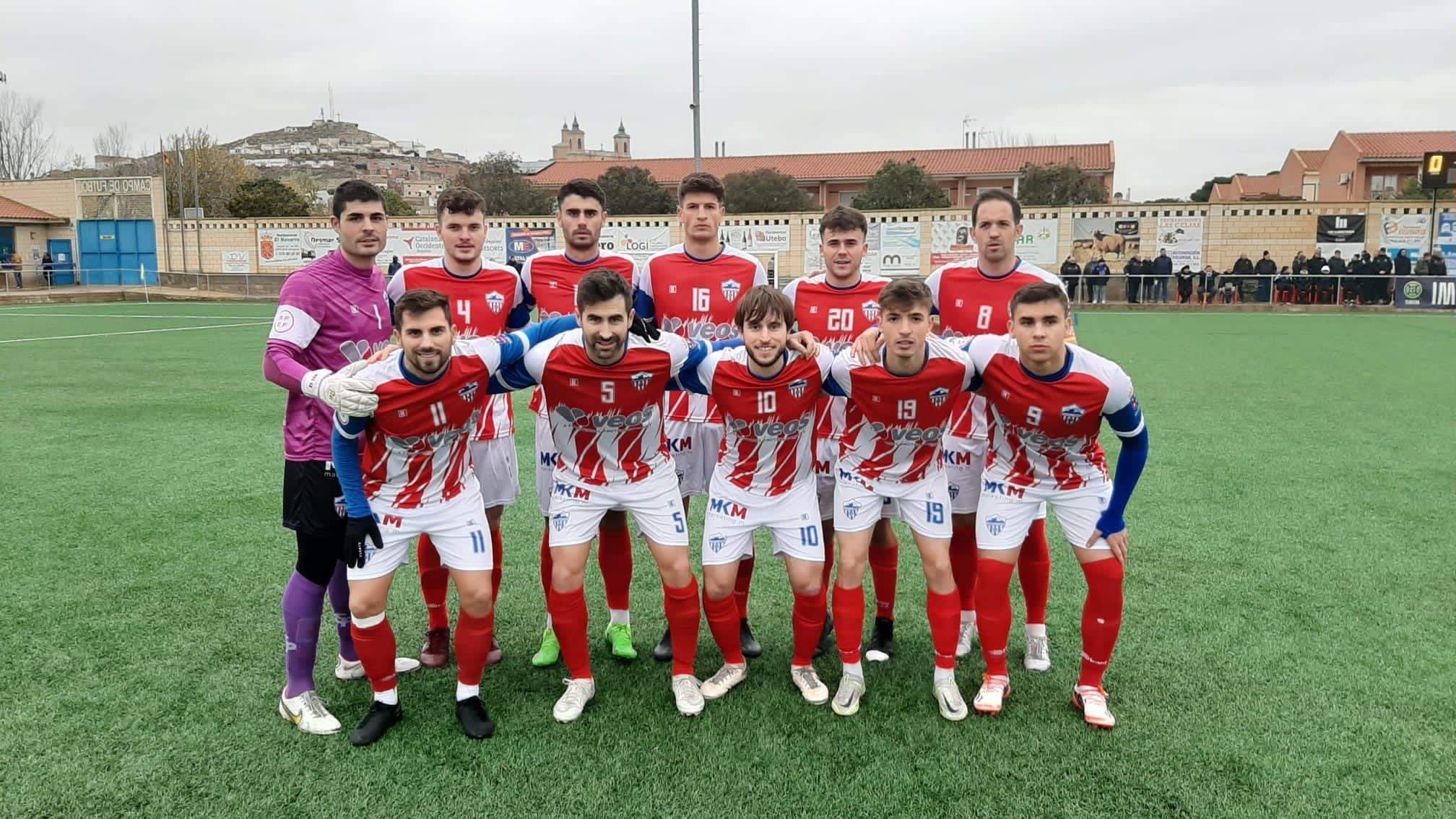 Once del Atlético Monzón en Épila, en un partido de esta temporada.