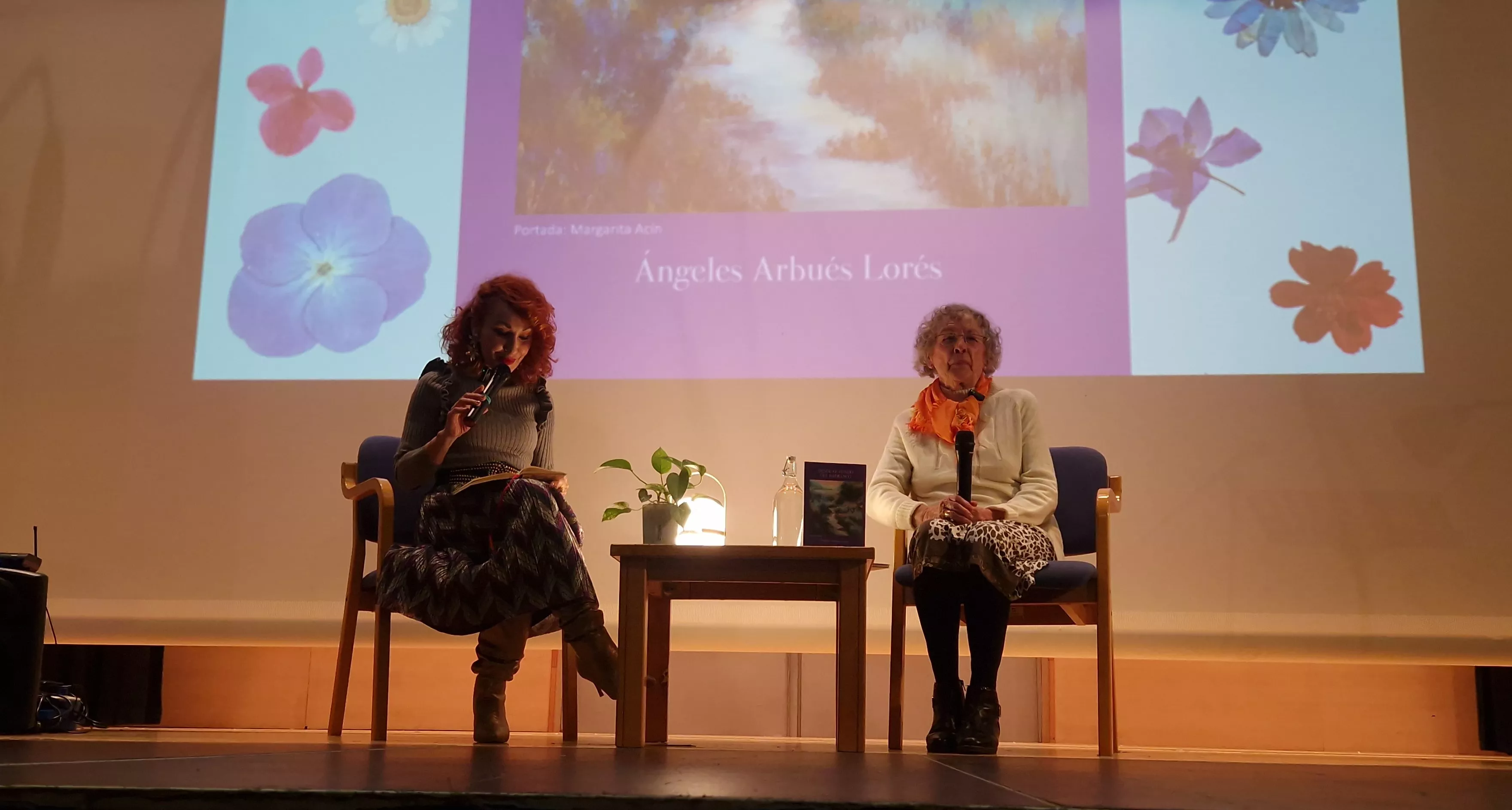 Angélica Morales y Ángeles Arbués Lorés. Foto Myriam Martínez