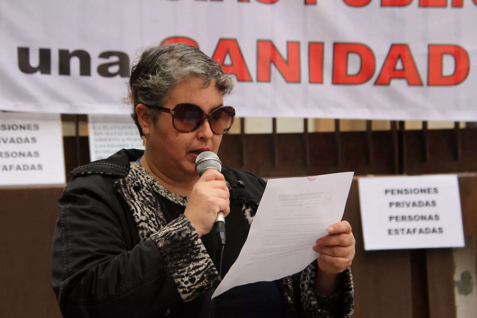 COESPE Aragón presentando en Monzón su decálogo reivindicativo del 2025. Foto Carlos Neofato