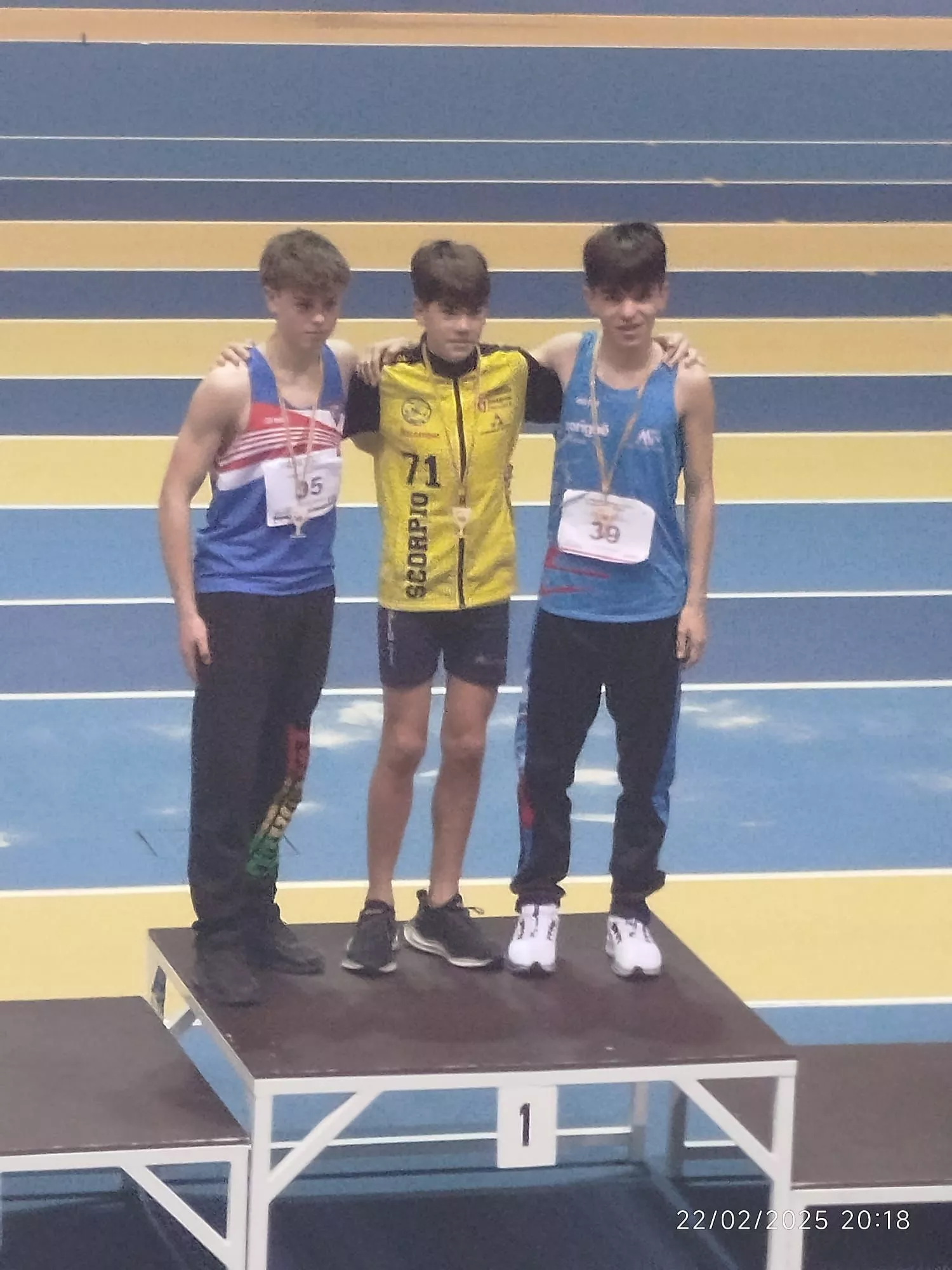 Bruno Letosa, subcampeón 60 vallas