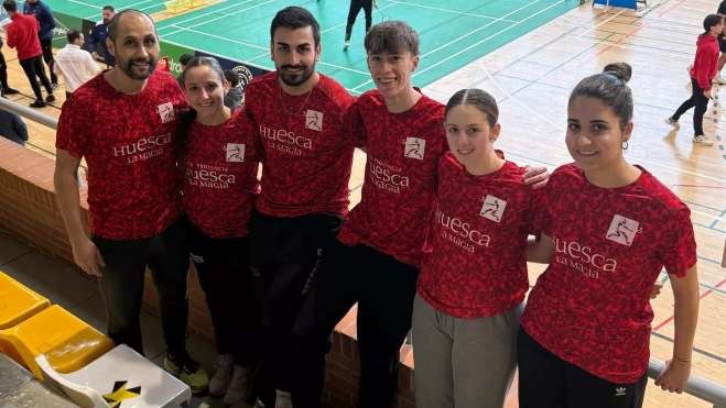 Equipo del Huesca La Magia B en Rinconada. Equipo del Huesca La Magia B en Rinconada.