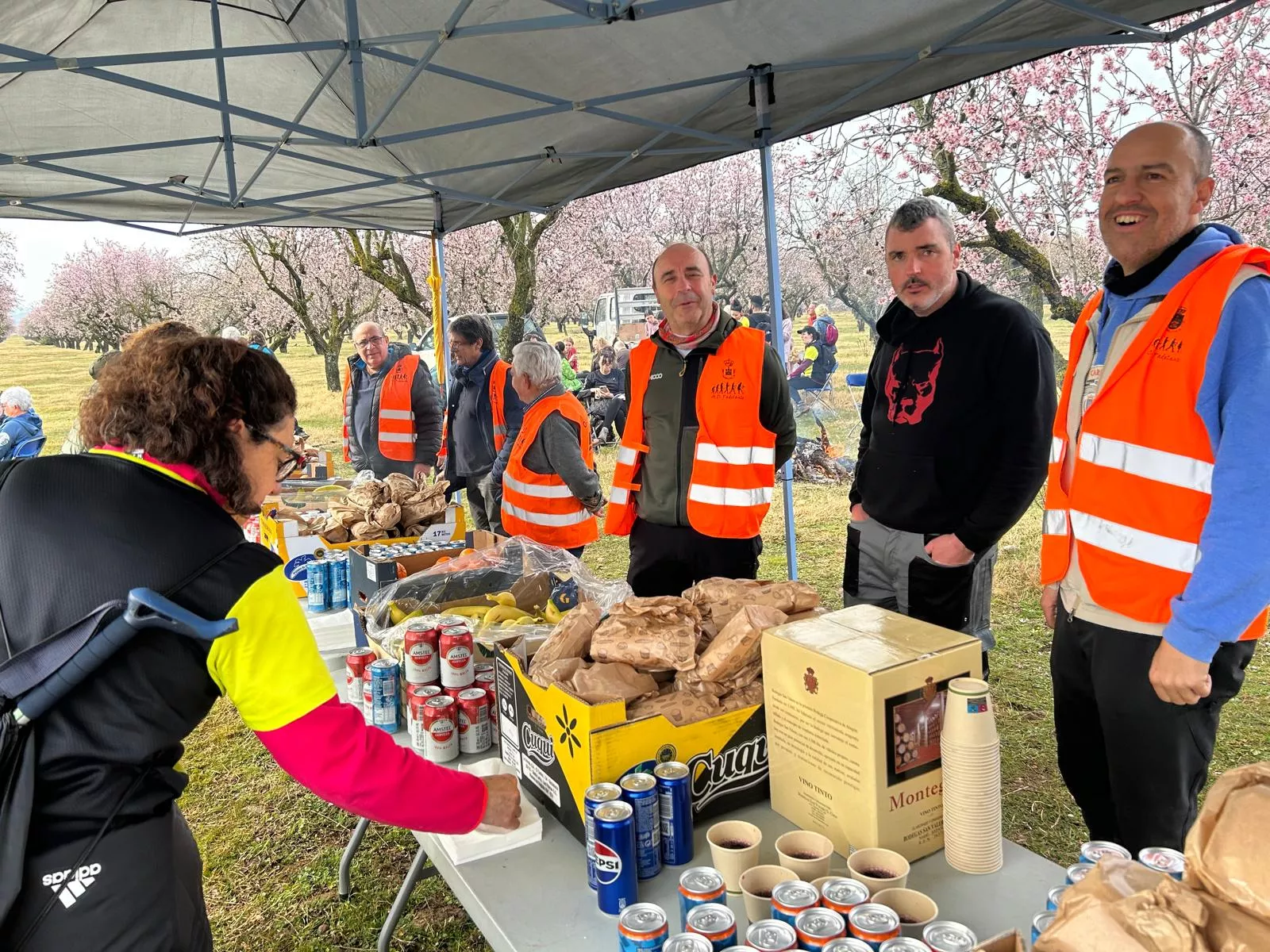 Jornada del domingo de la VIII Caminata en la Flor del Almendro de Ayerbe.