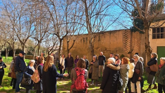 Actividad realizada con la Asociación Cultural de Alquézar este domingo.