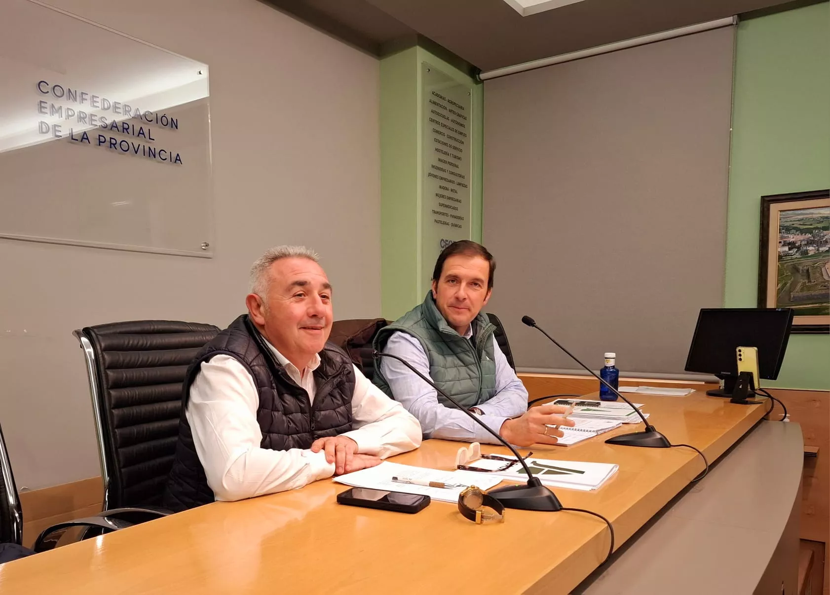 Pere Roque y Ramón Solanilla, secretarios generales de Asaja Lleida y Asaja Huesca.