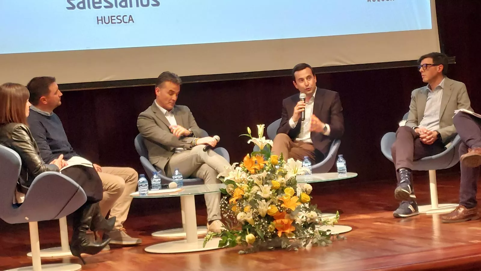 Presentación de la campaña conjunta de los cuatro colegios concertados de Huesca