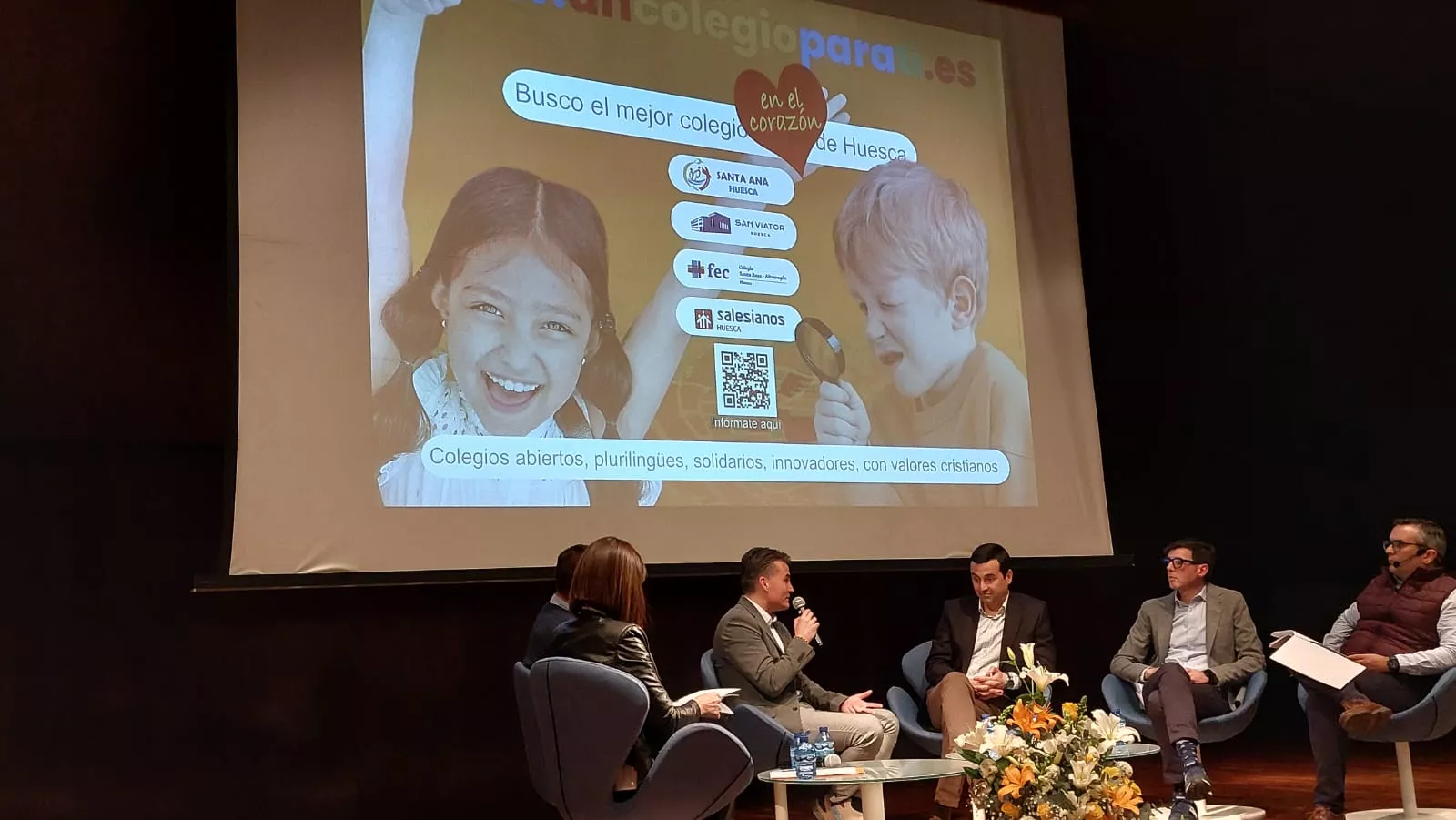 Presentación de la campaña conjunta de los cuatro colegios concertados de Huesca